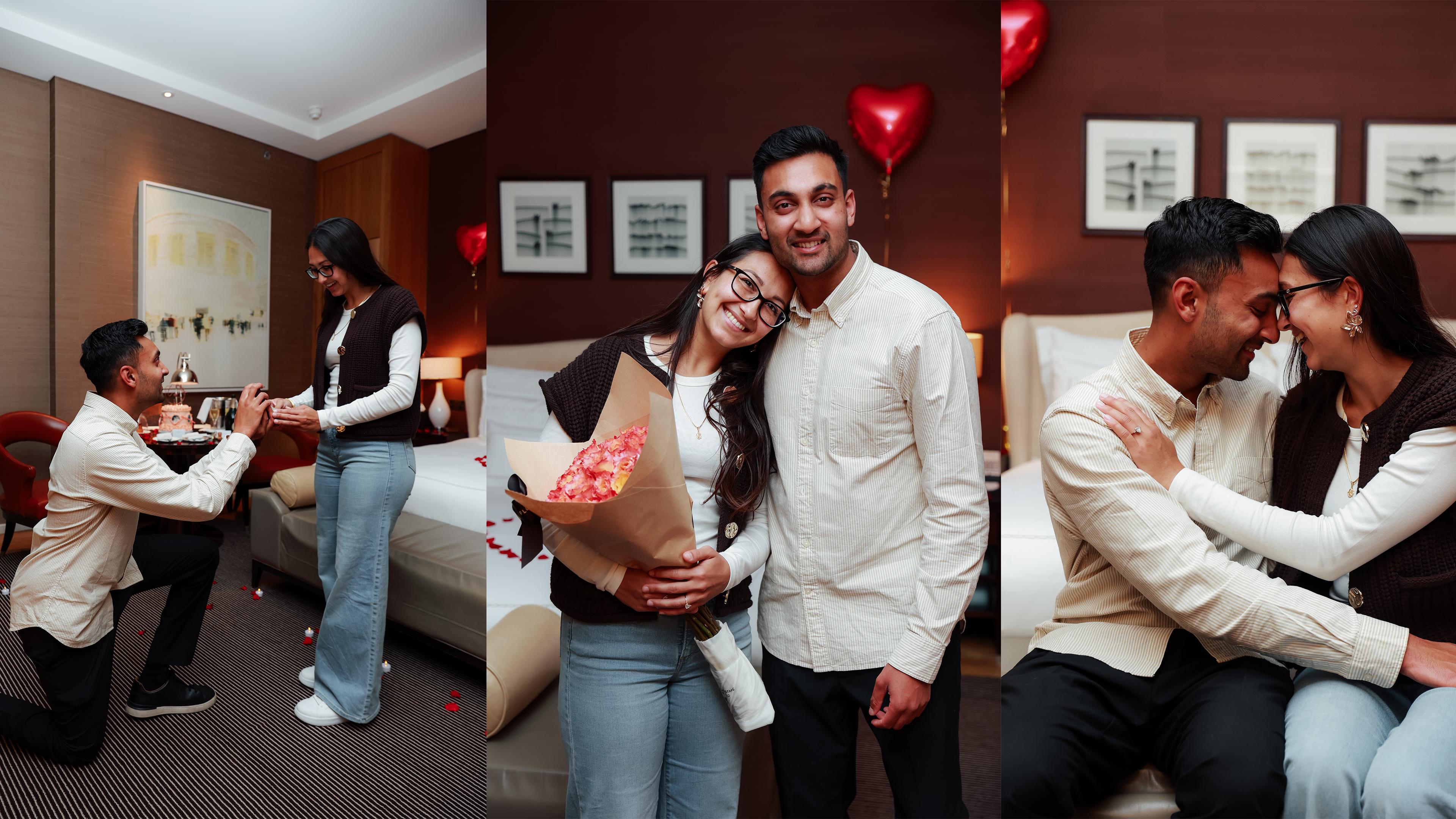 surprise proposal photoshoot in London — image 1