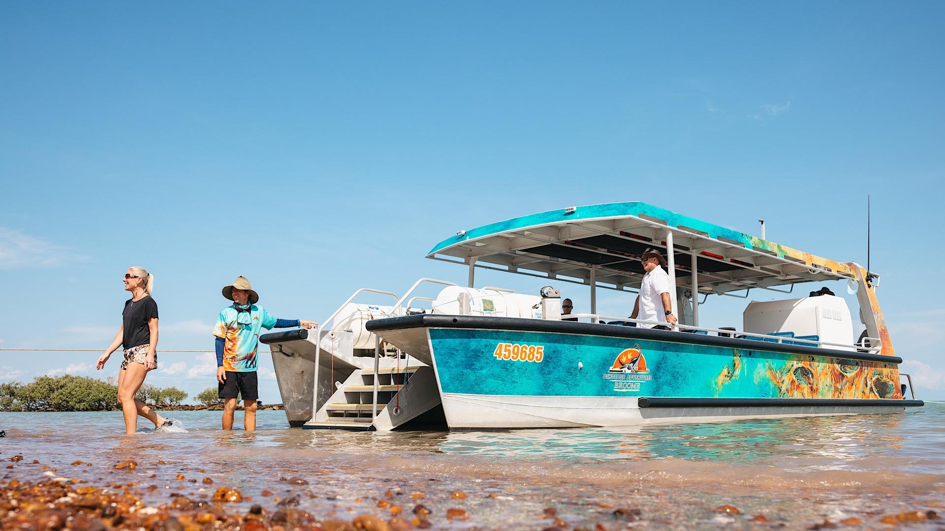 Broome Scenic & Prehistoric Bay Cruise with Wine and Gourmet Platters