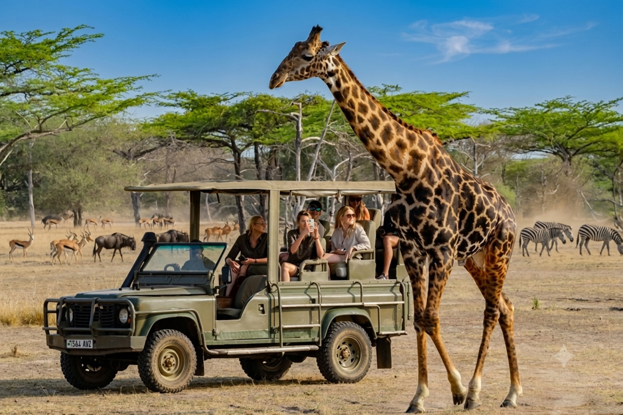 Zanzibar to Nyerere National Park: 3-Day Private Safari by Ferry & Jeep