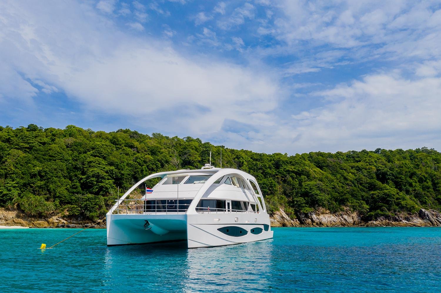 Phi Phi Islands Yacht Cruise with Longtail Boat Experience
