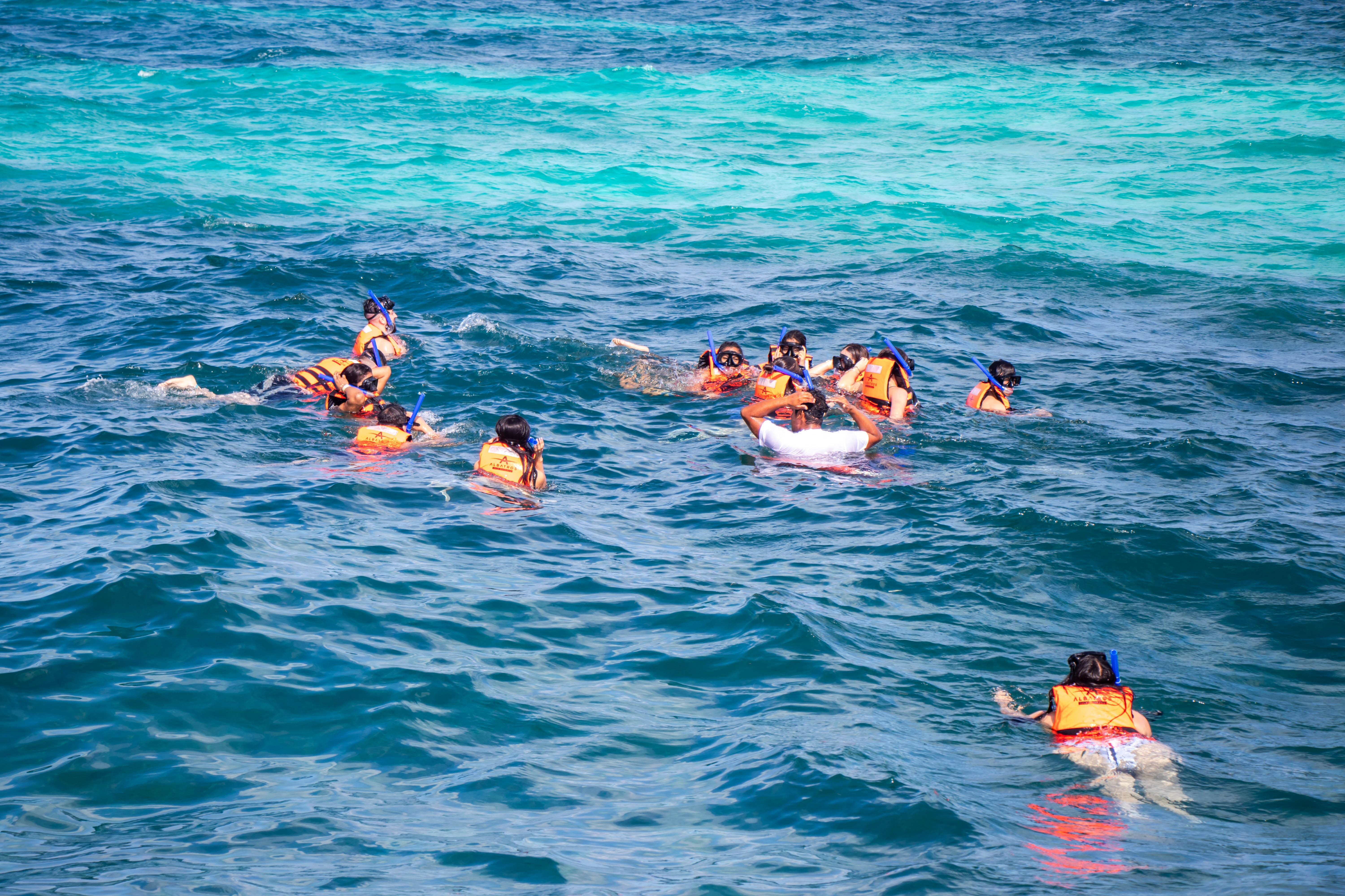 Isla Mujeres Catamaran Day Trip with Snorkeling & Buffet