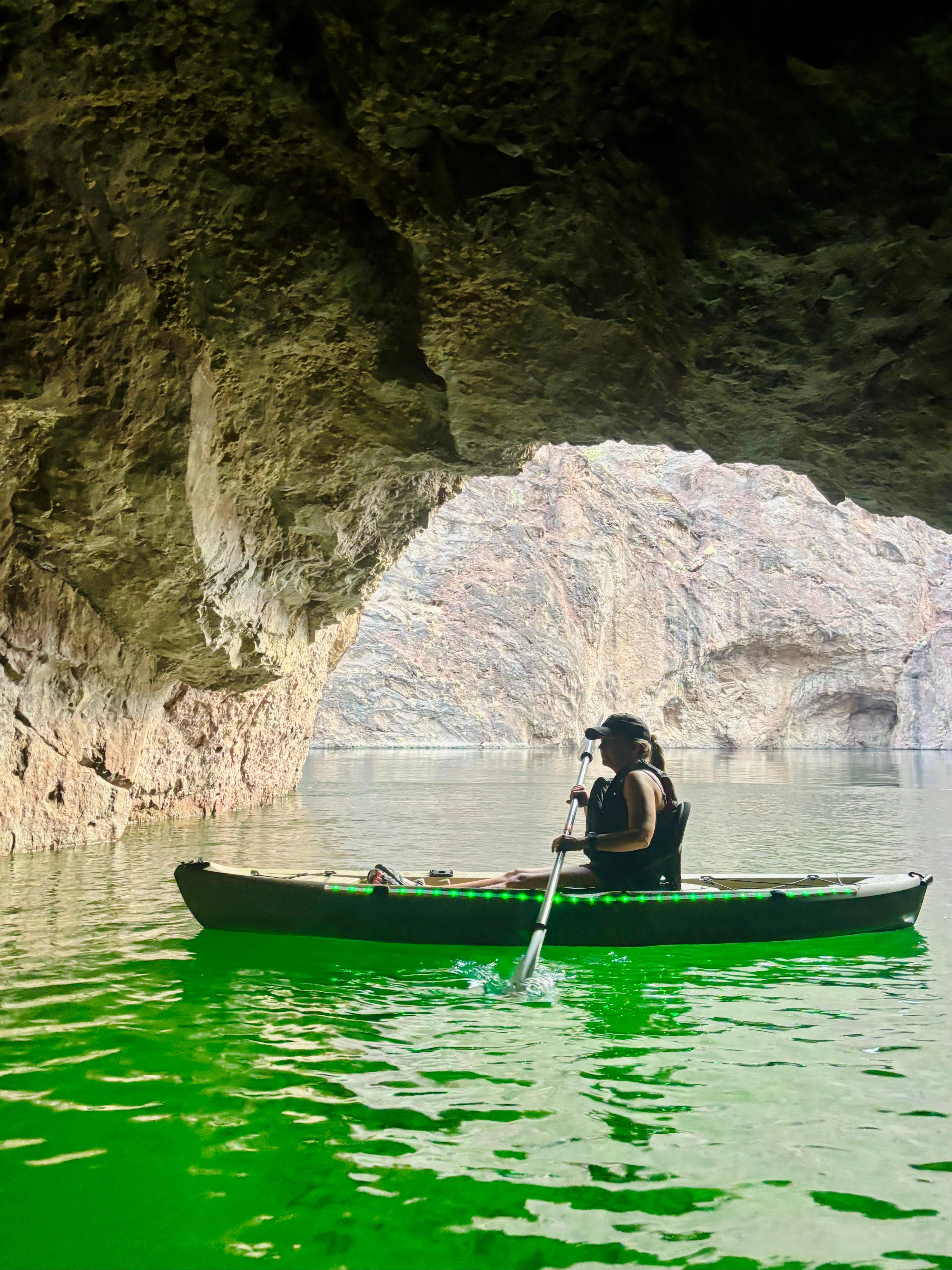 Emerald Cave Sunset Kayak Tour from Willow Beach