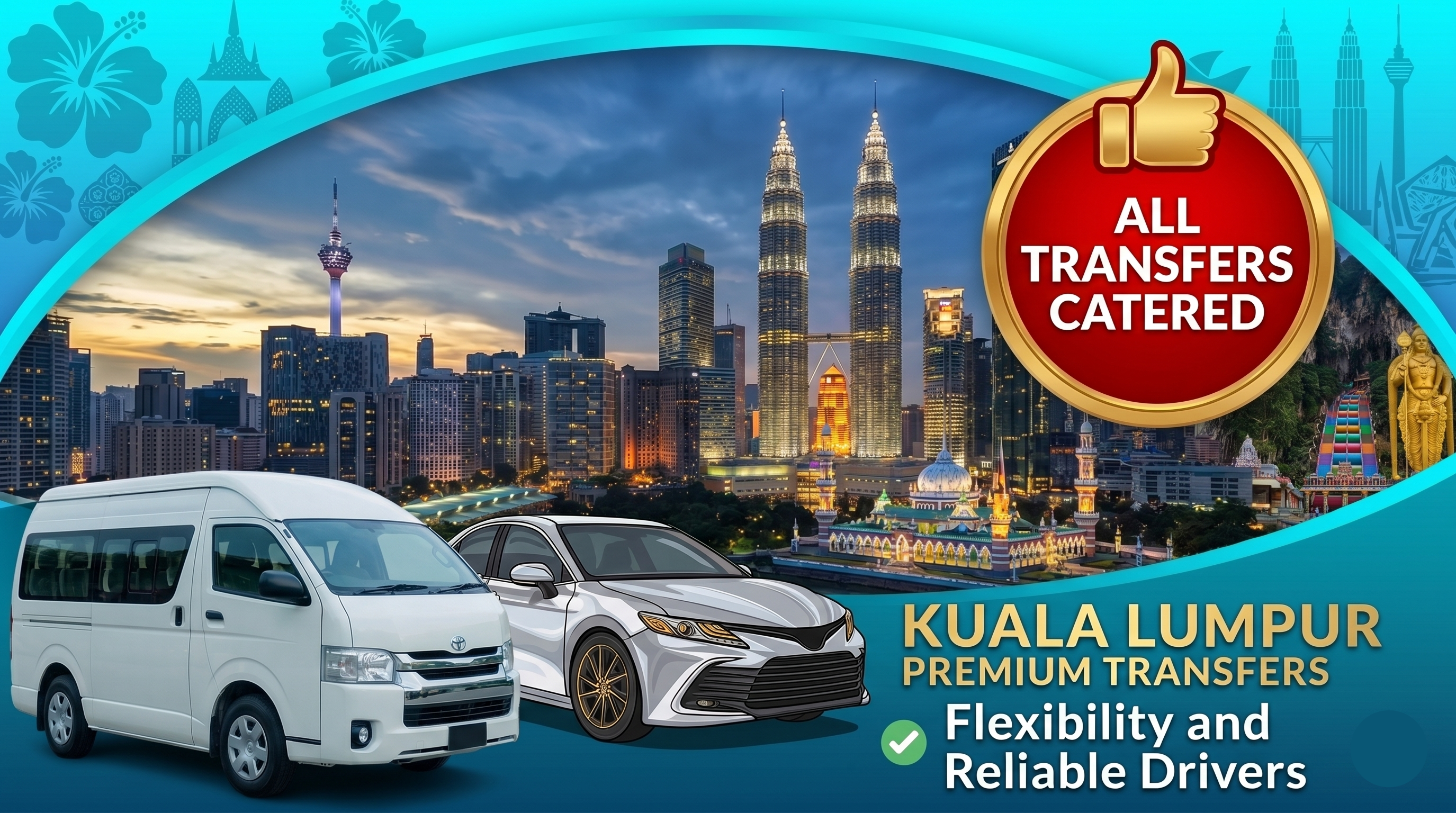 Kuala Lumpur: Private Airport Transfer to/from Downtown