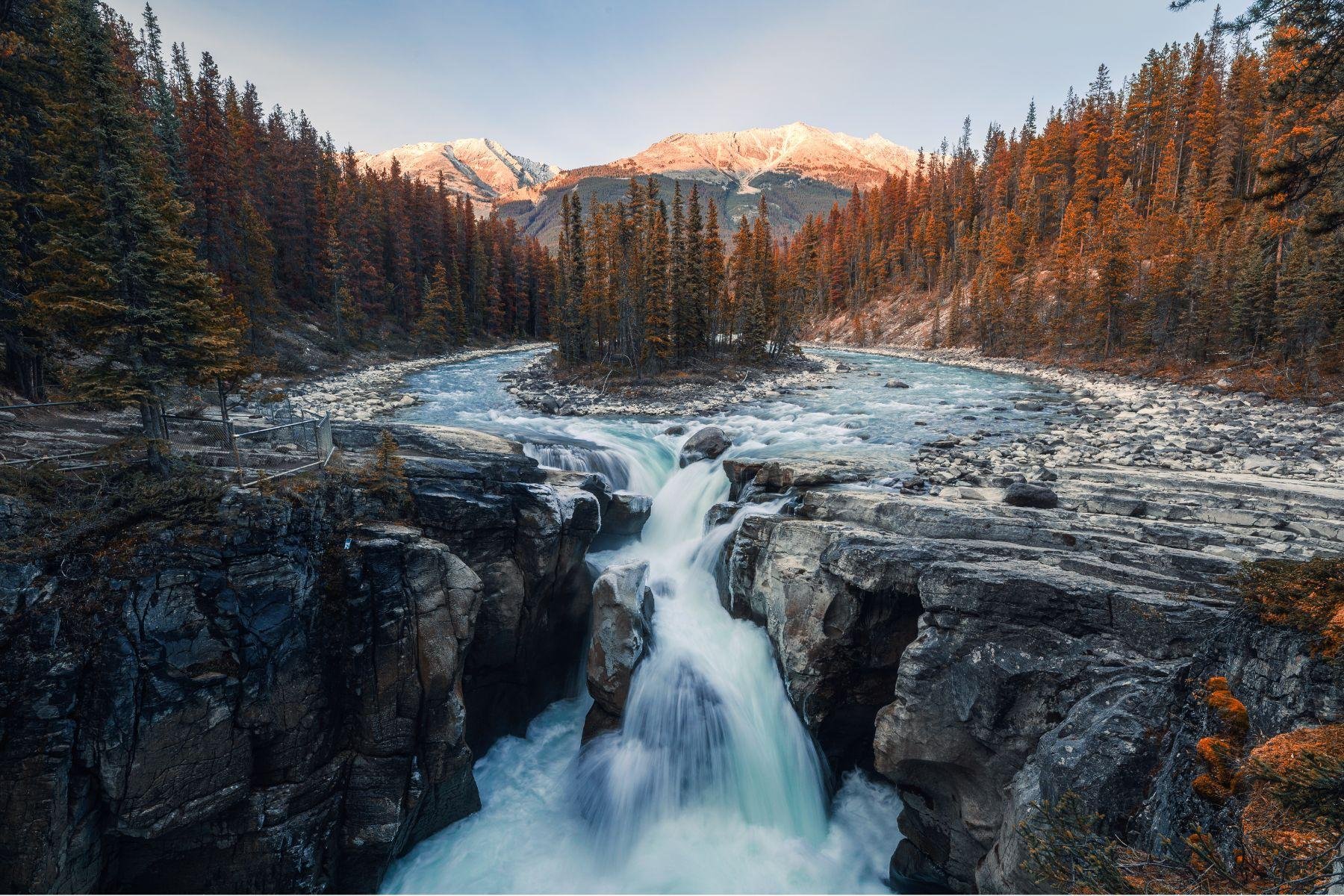 Athabasca Falls, Sunwapta, Columbia Icefield, Bow & Peyto Lake