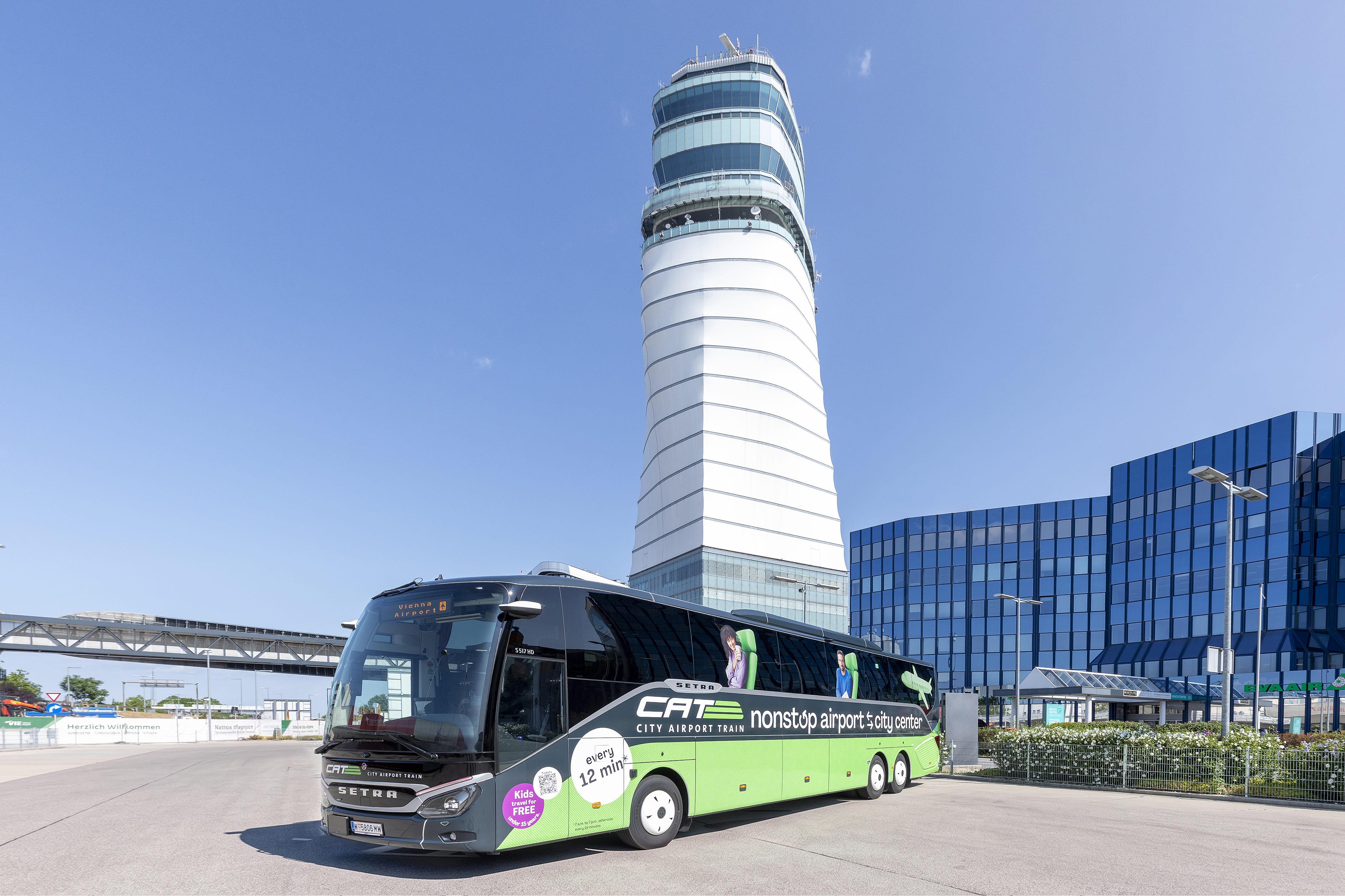 CAT Bus Transfer: Vienna Airport to City Center
