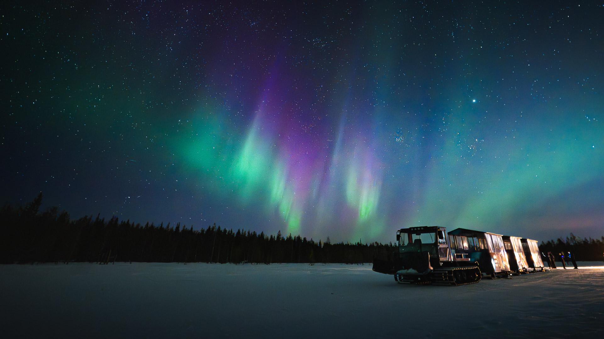 Snowtrain Journey to Northern Lights Camp
