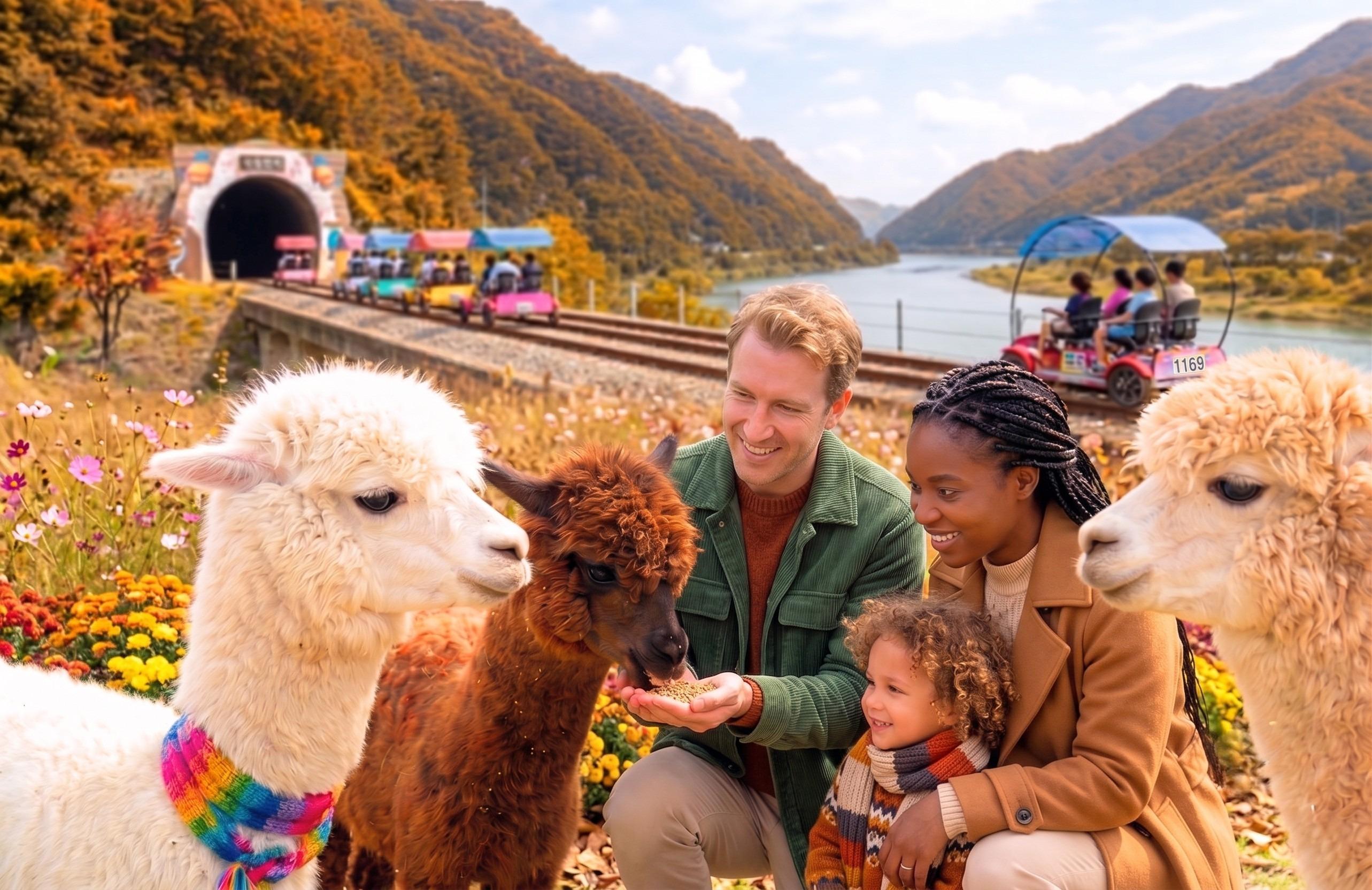 Alpaca World and Gangchon Rail Bike Day Trip from Seoul