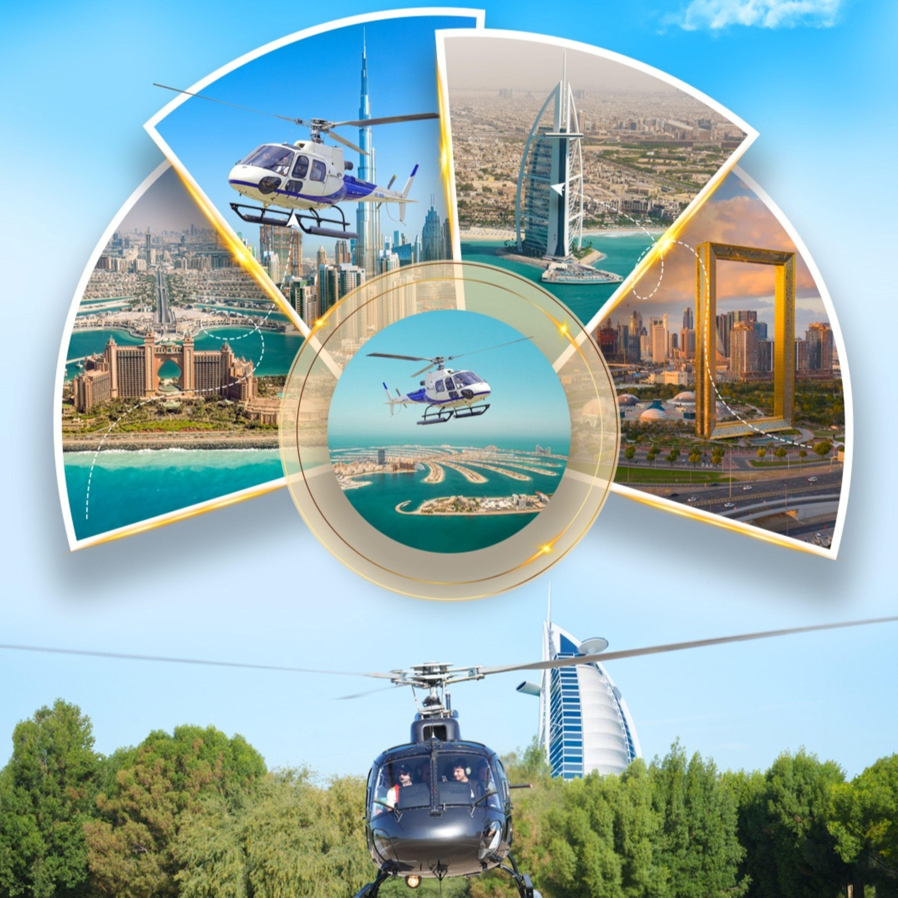 Dubai Desert Safari, Camel Ride & Helicopter Skyline Flight