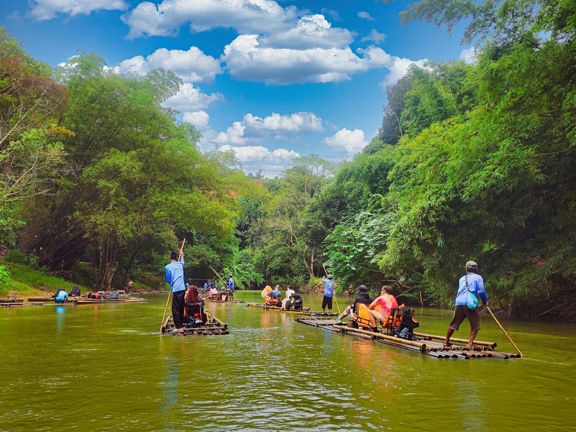 Khao Sok Elephant Rescue & Bamboo River Raft from Krabi