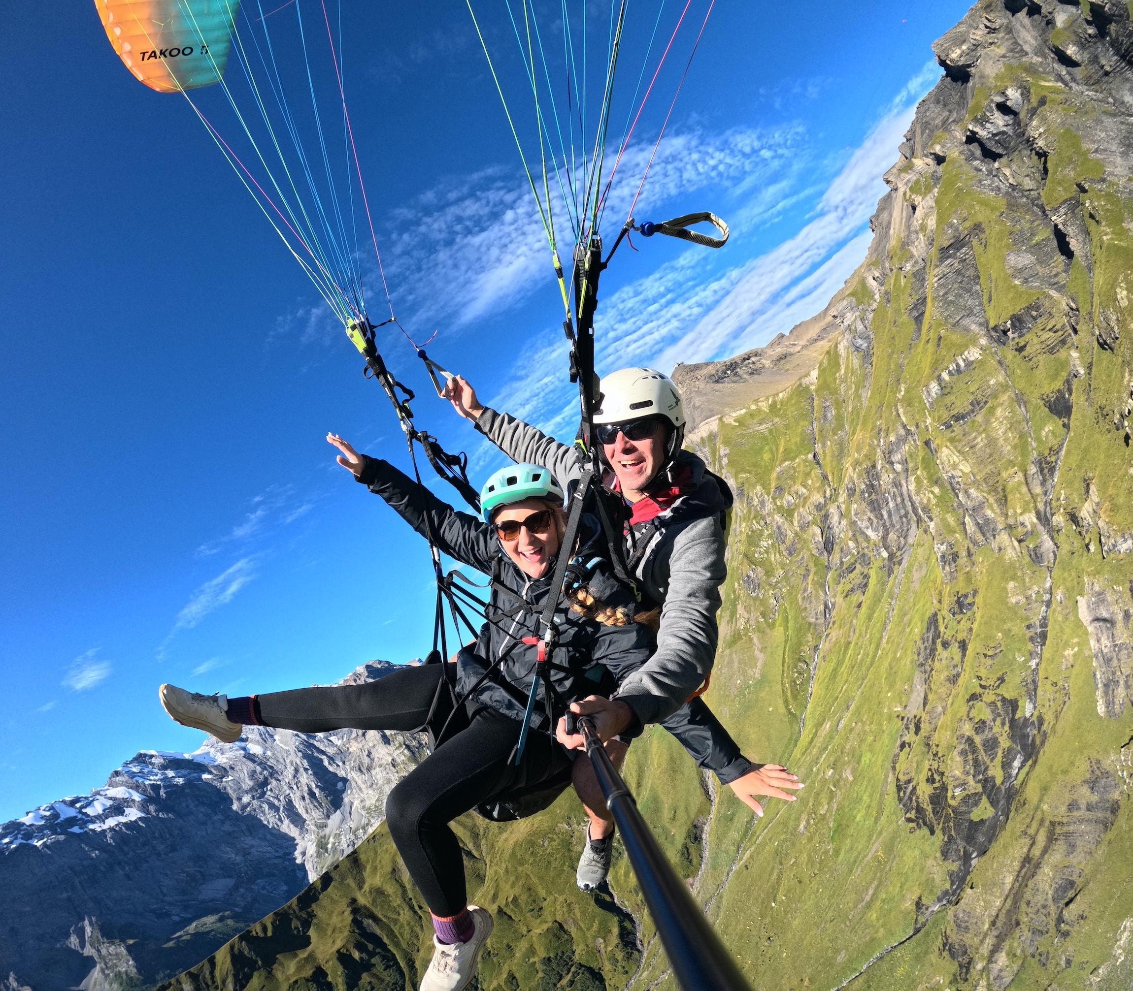 Mürren: Paragliding Panorama Tandem Flight