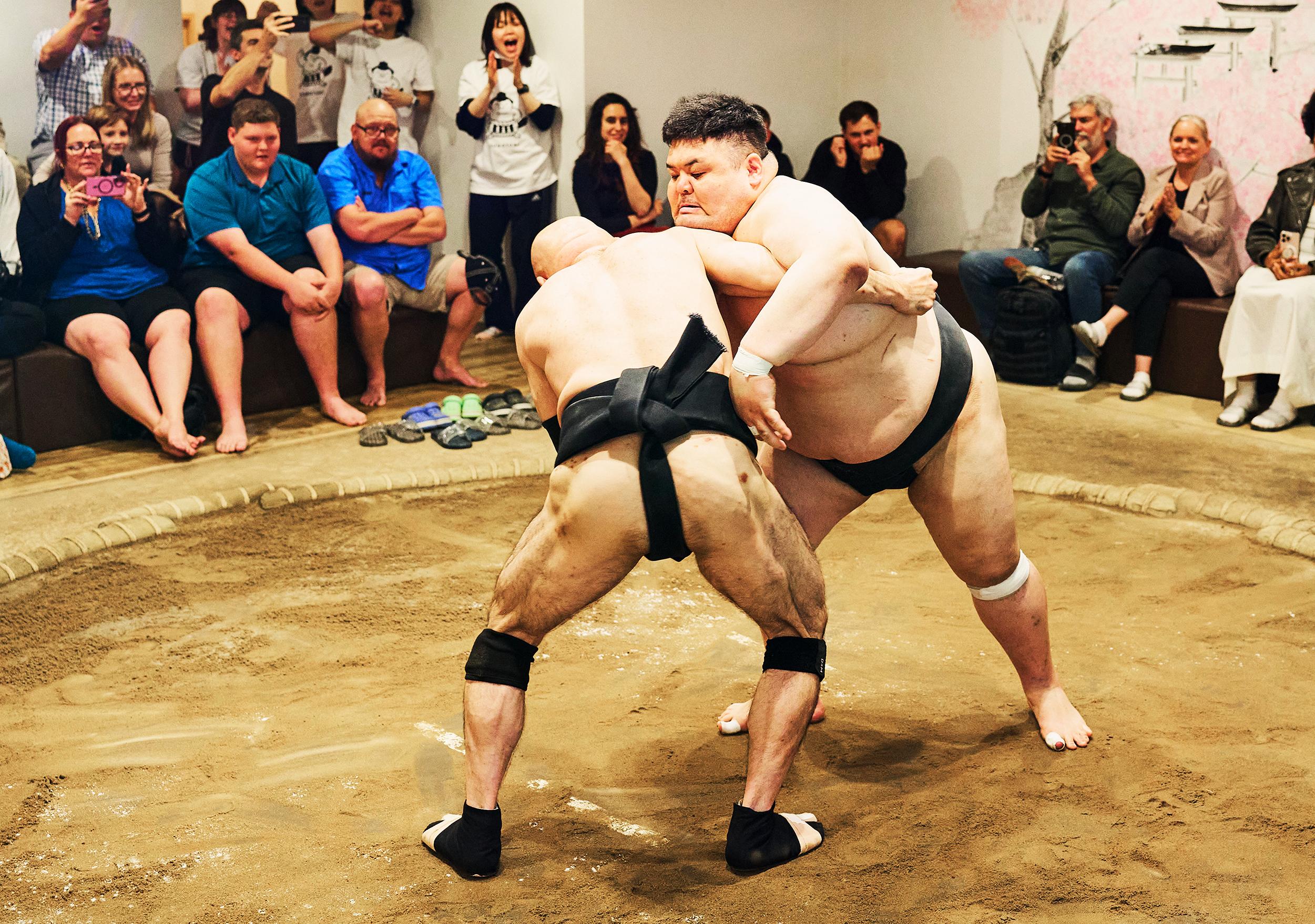 Osaka Sumo Show: Live Match, Rituals & Audience Challenge