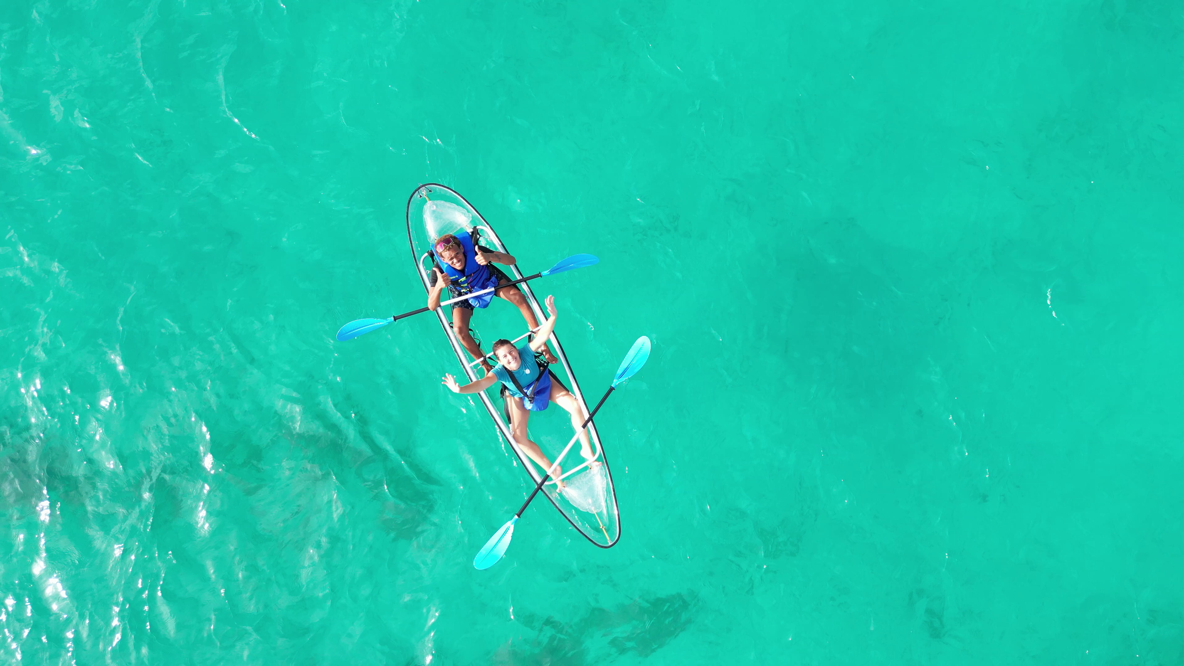 Transparent Kayak Adventure in Santa Maria