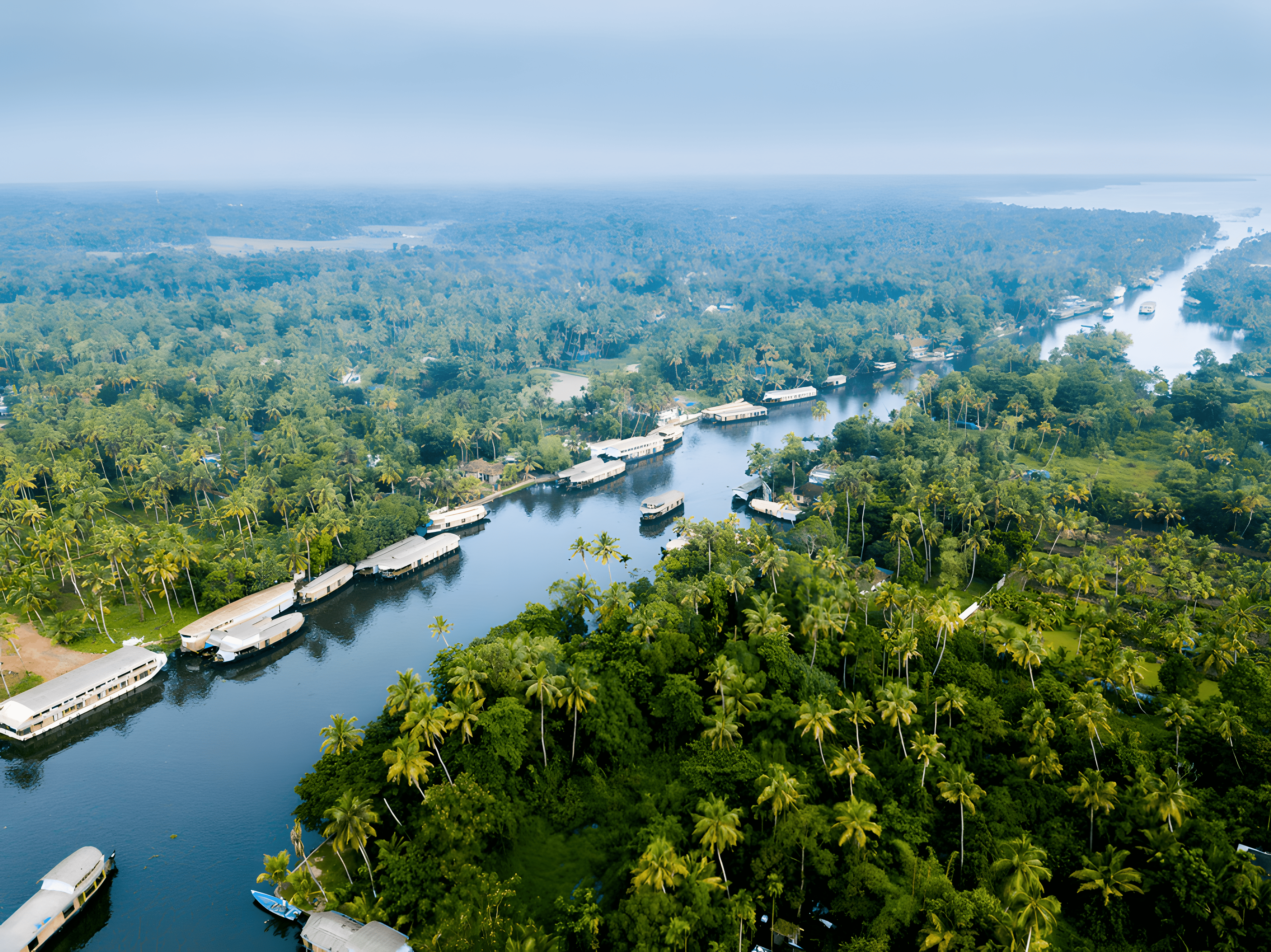 Alleppey Backwaters Houseboat Cruise with Lunch from Kochi