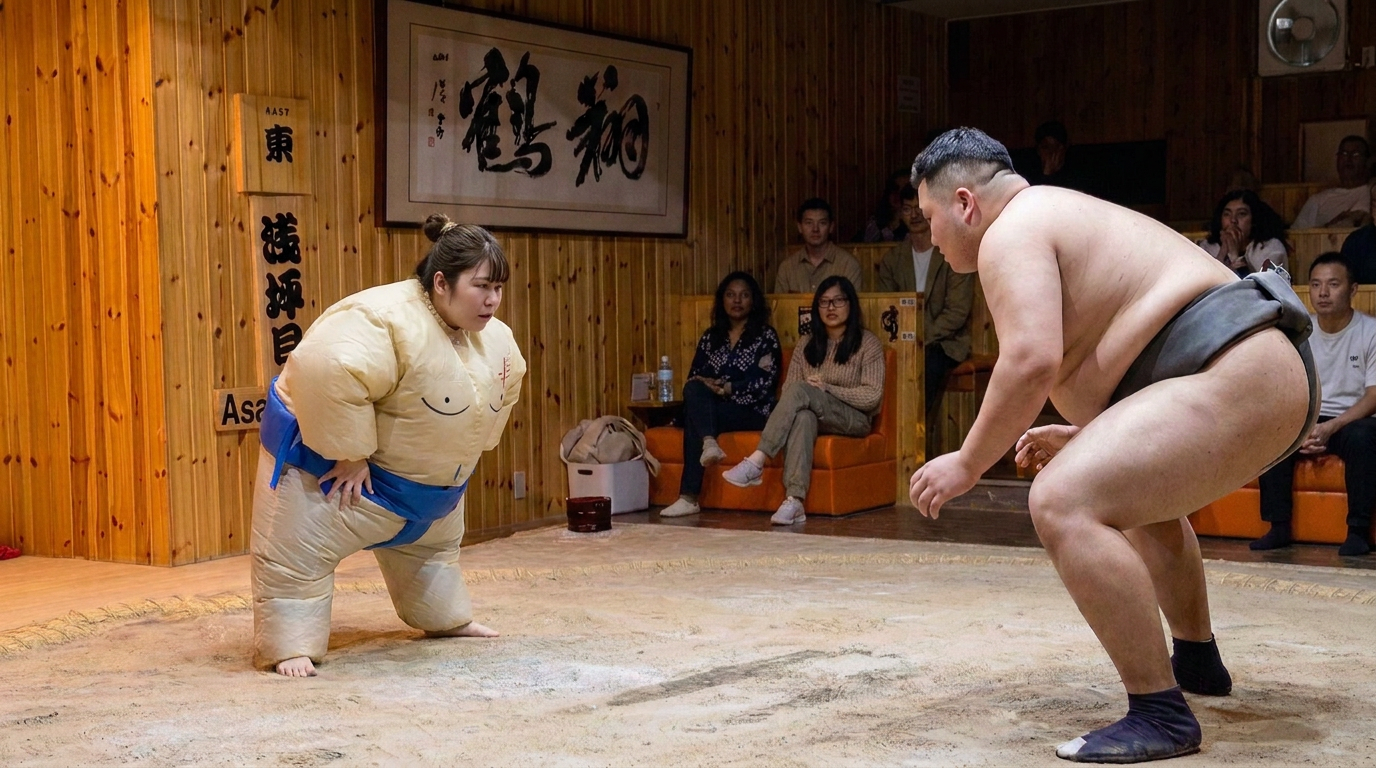 Asakusa Walking Tour with Sumo Training & Traditional Lunch