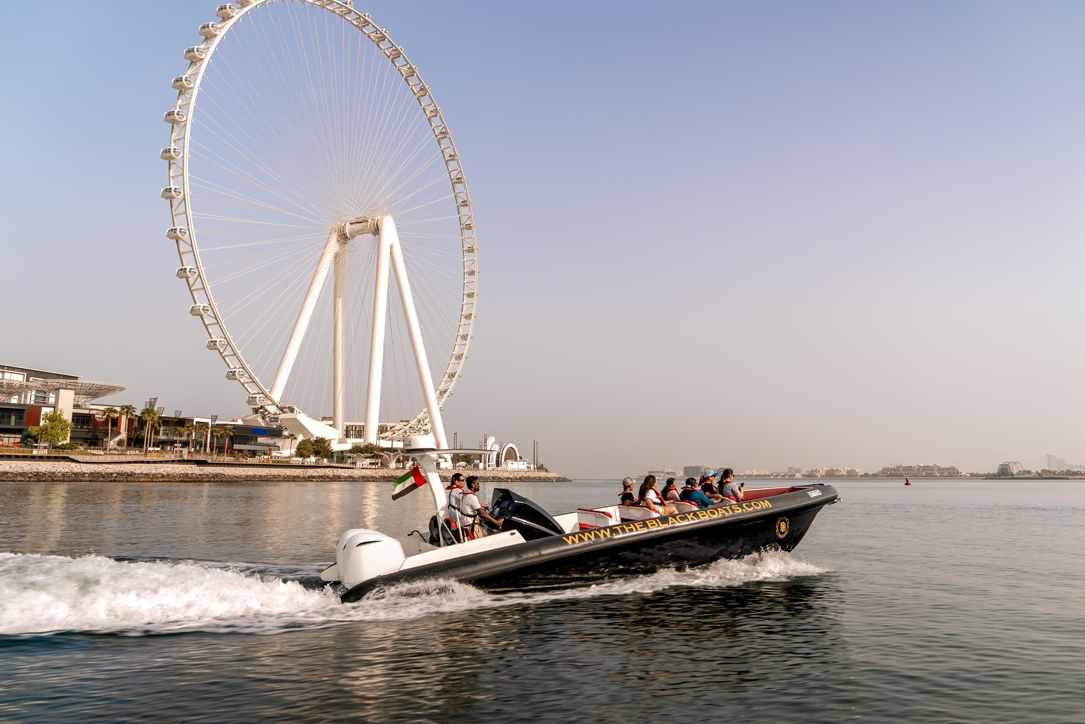 Dubai Marina Speed Boat Tour: Atlantis & Burj Al Arab Views