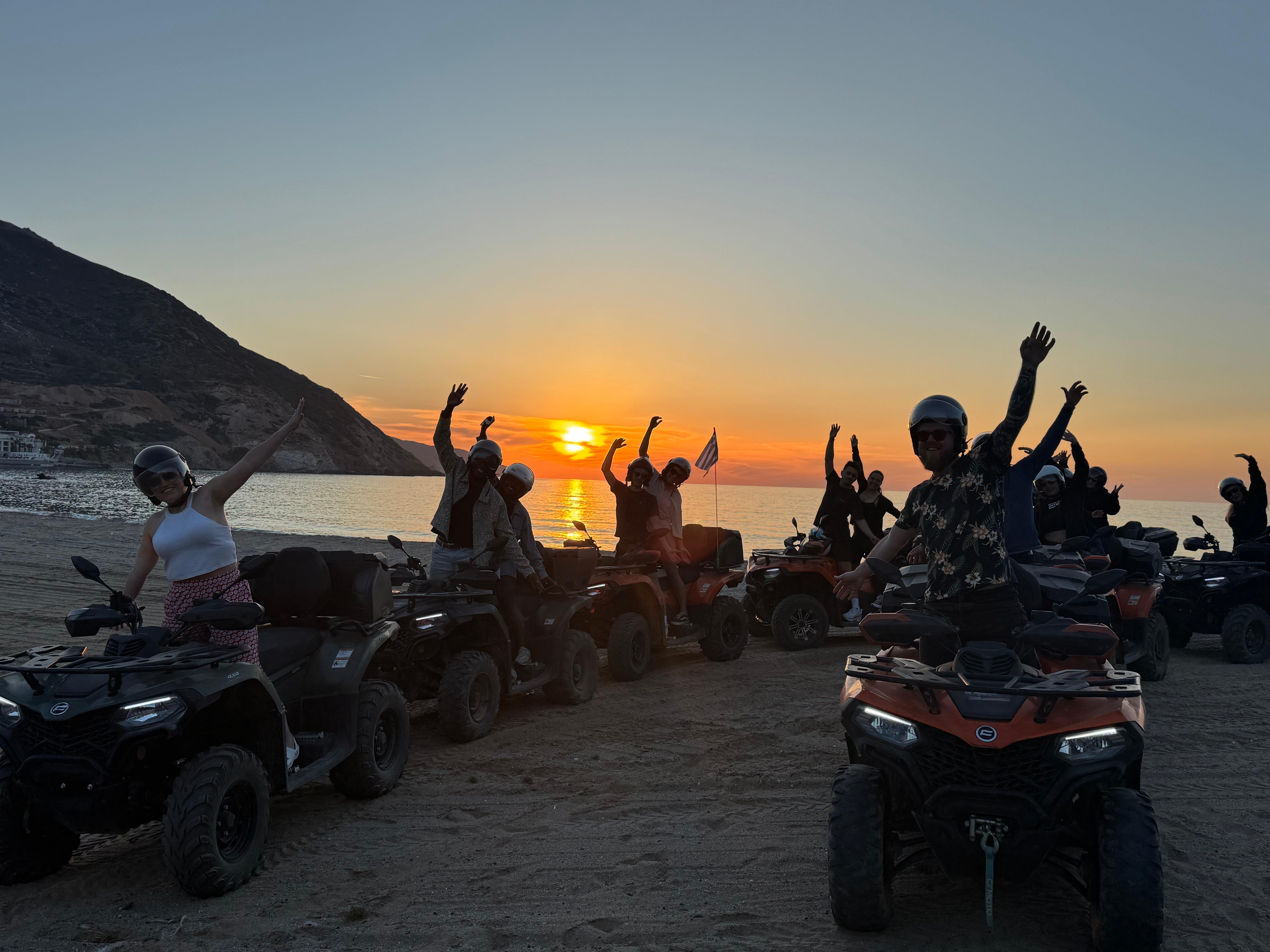 Crete Quad Bike Adventure: Sea Cliffs, Ghost Village & Sunset Tasting