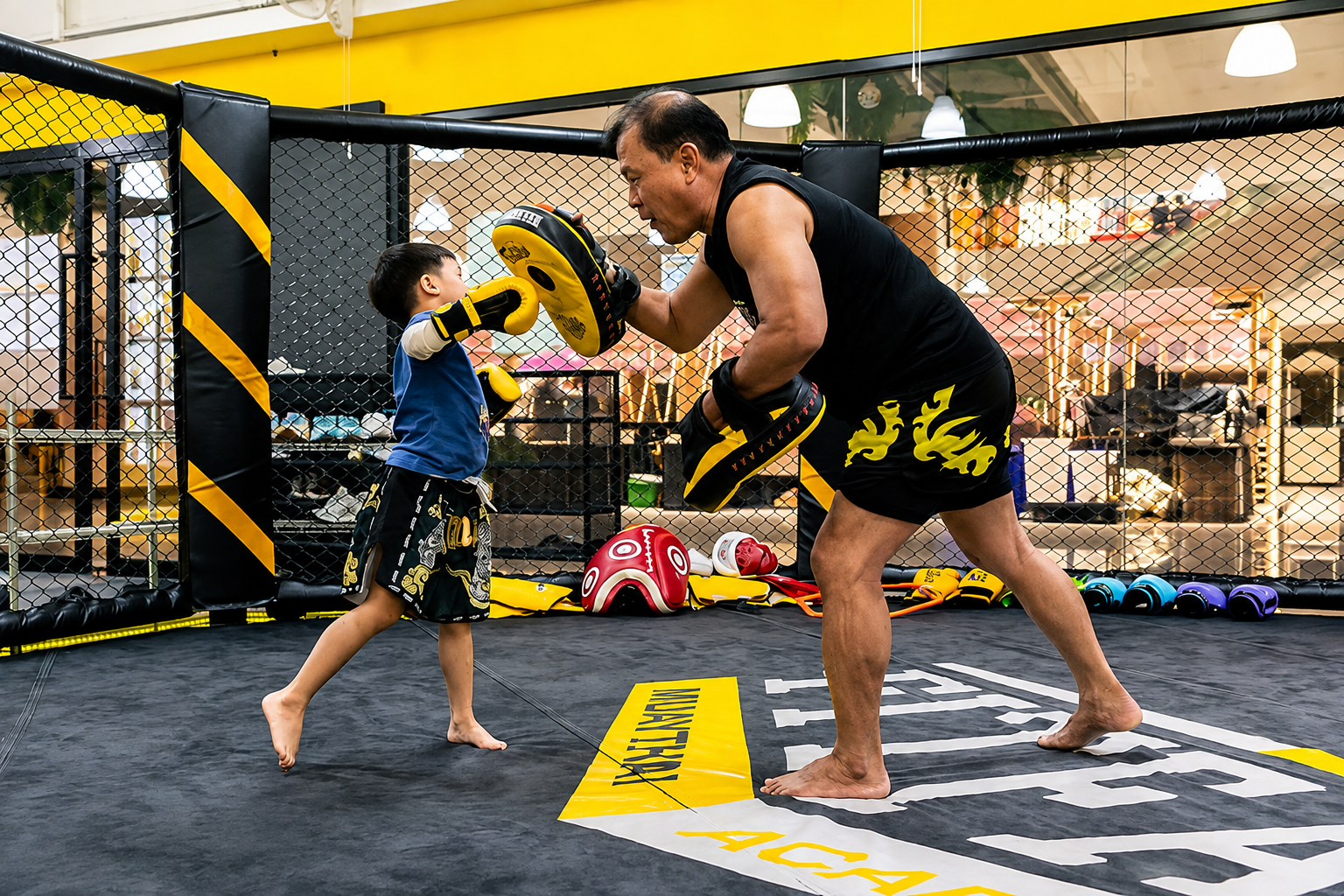 Muay Thai class in Bangkok — beginner training session with a professional trainer — image 10