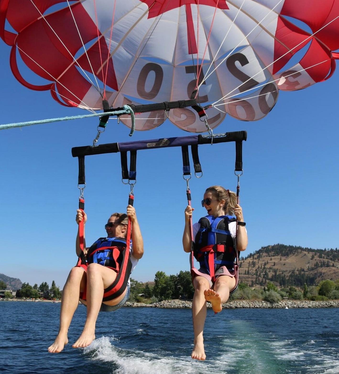 Kelowna Parasailing Adventure over Okanagan Lake