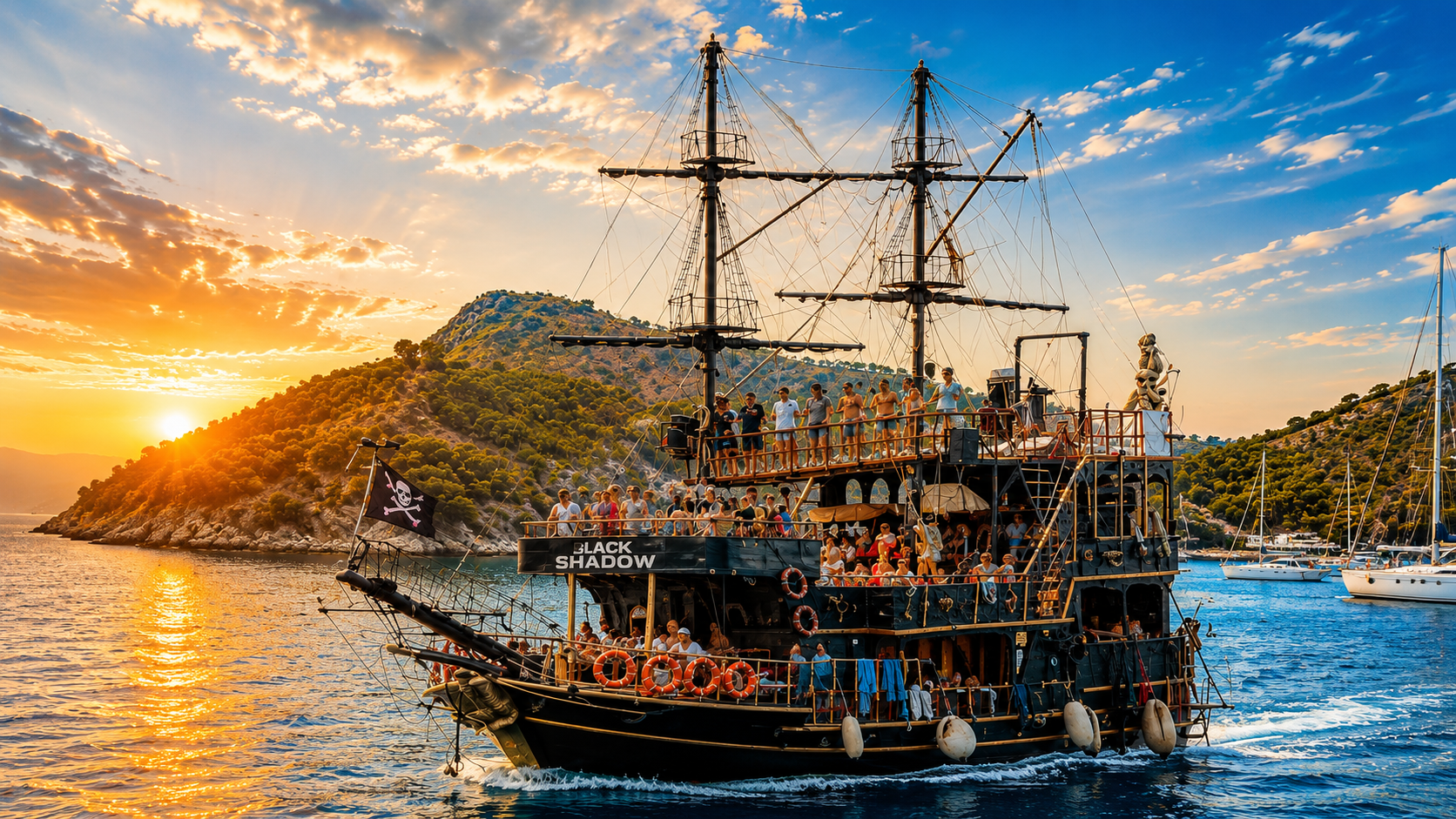 Pirate Boat Adventure with Lunch & Foam Party