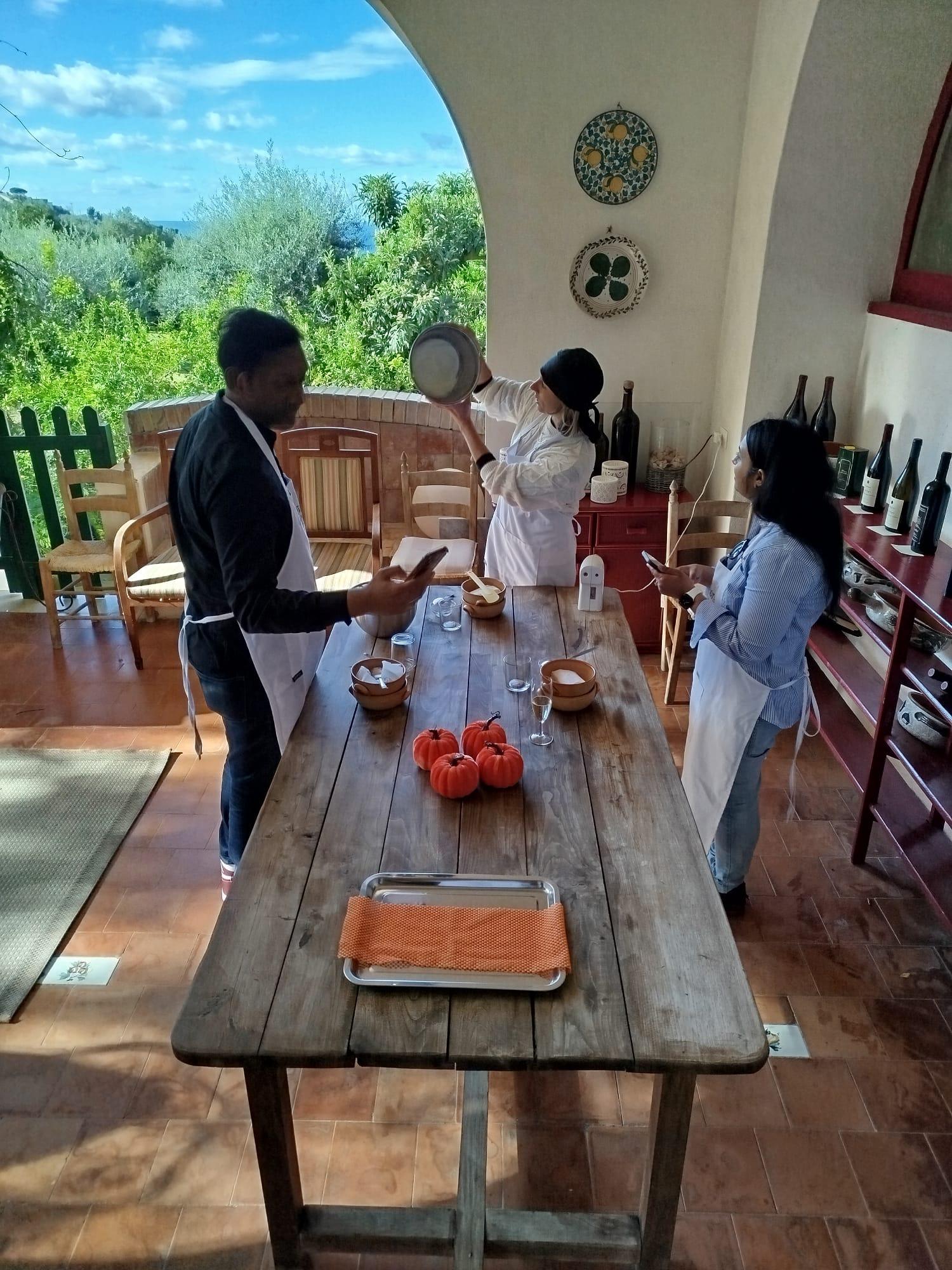 Sorrento Seaside Cooking Class & Sommelier Wine Pairing