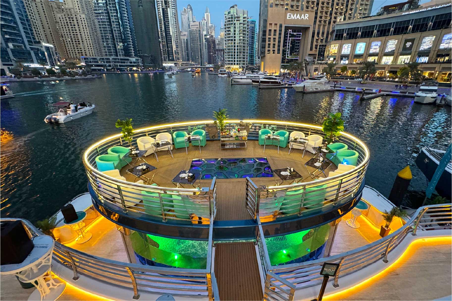 Dubai Mega Yacht Dinner Cruise with Buffet