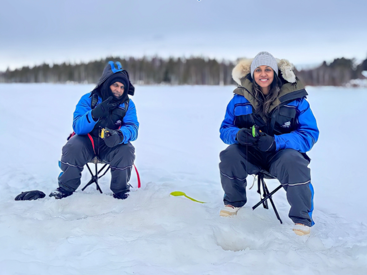 Rovaniemi Private Lake Ice Fishing & Arctic BBQ