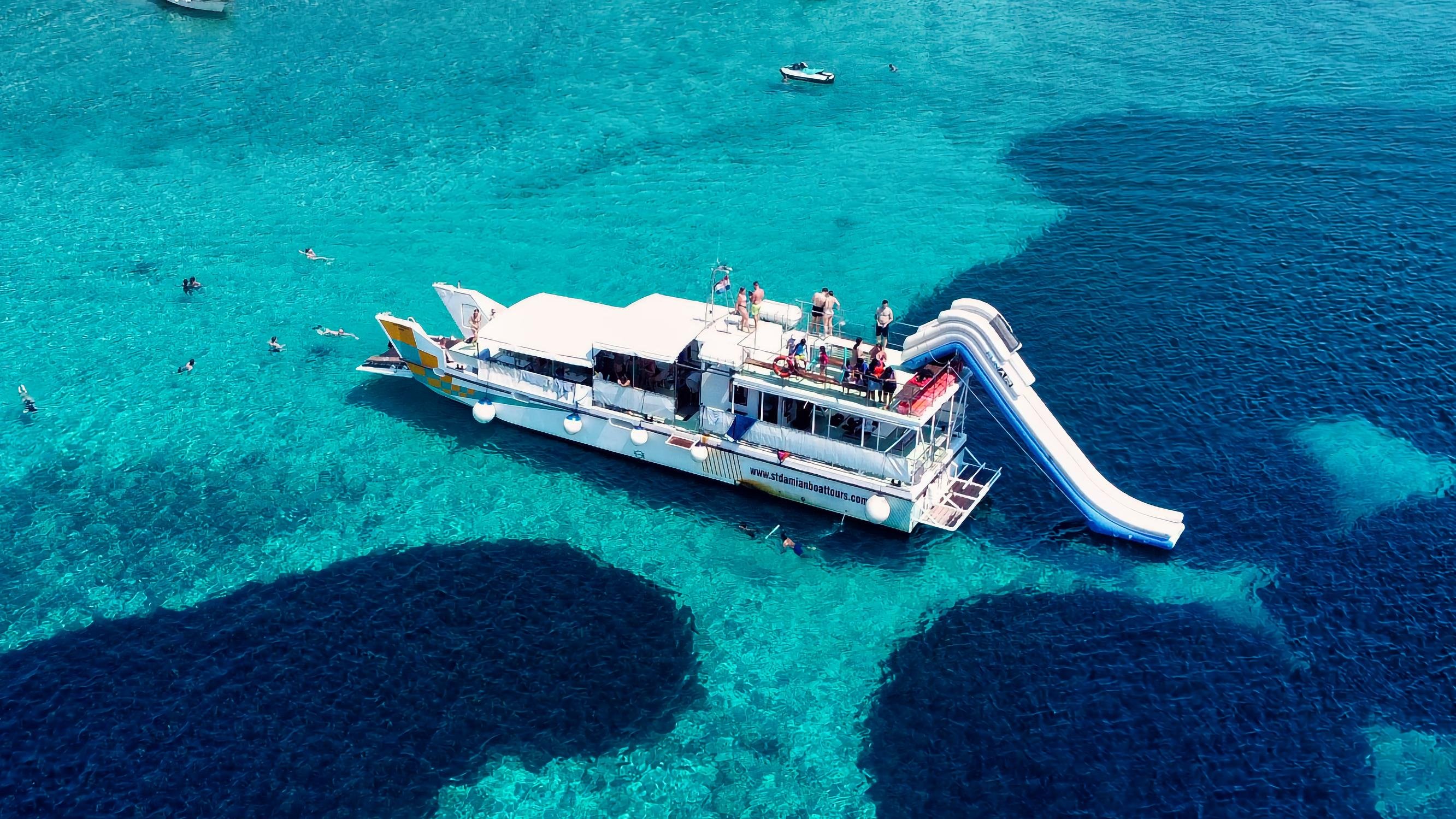 Blue Lagoon & 3-Island Cruise with Mediterranean Lunch