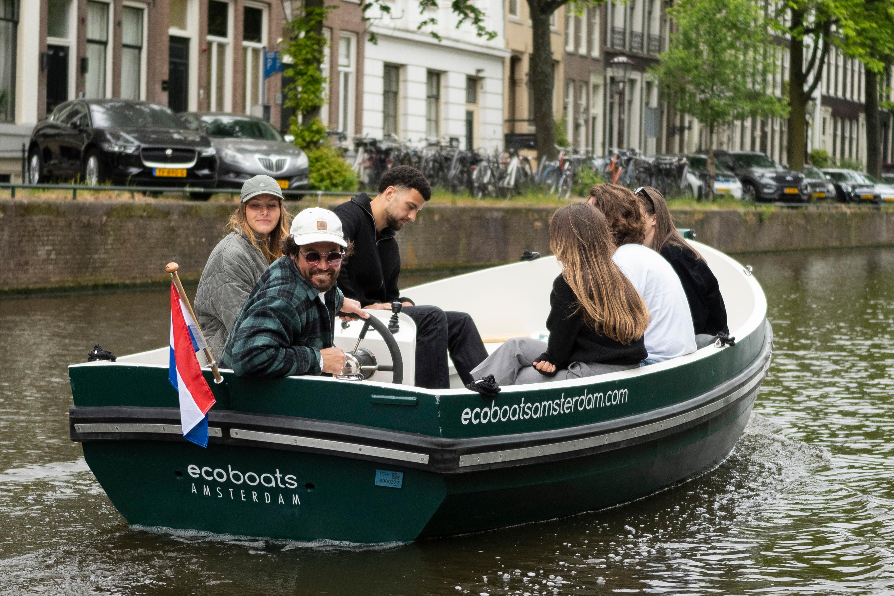 Self-Drive Electric Boat Rental on Amsterdam Canals