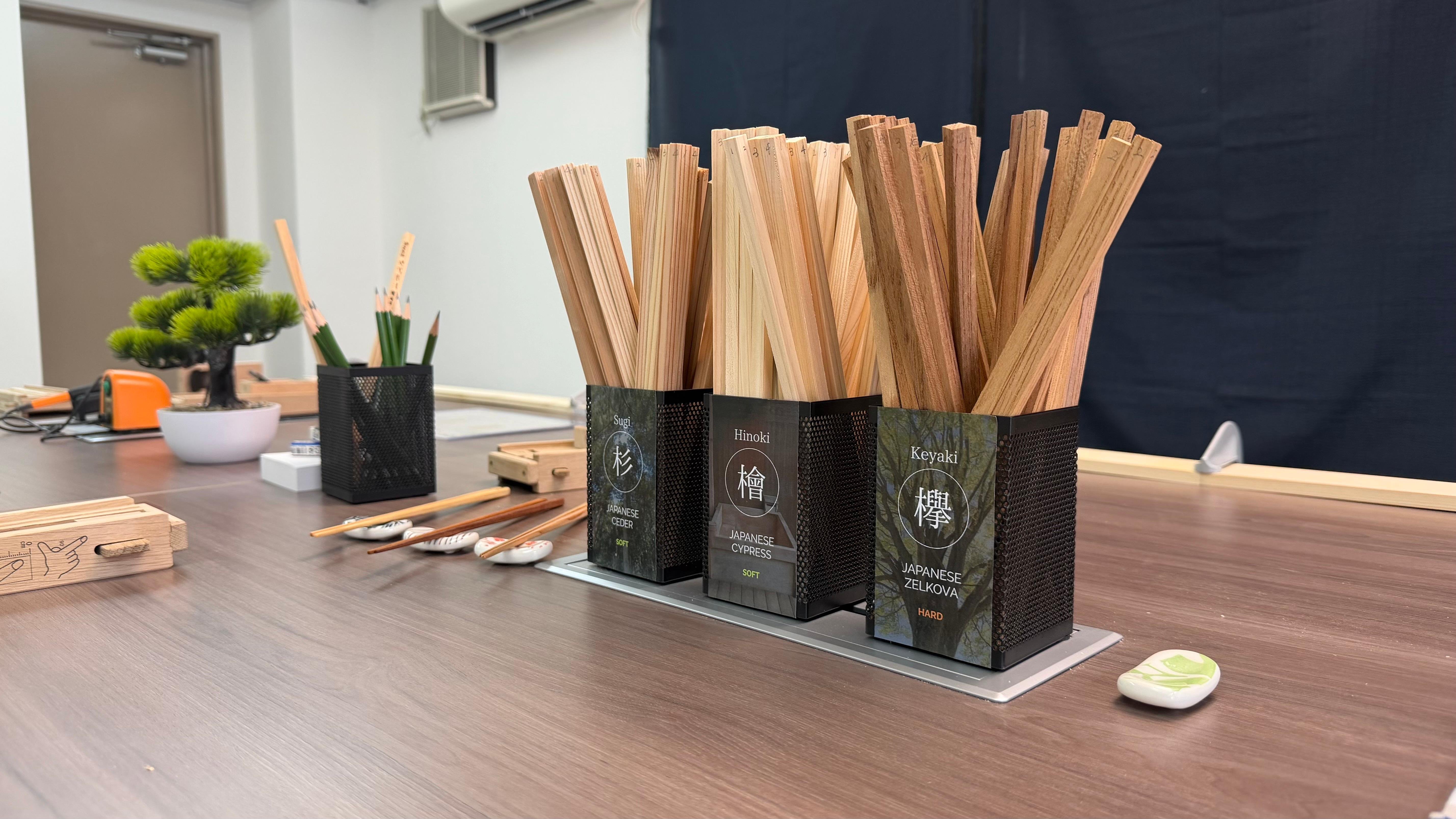 Handcrafted Japanese Wood Chopstick Workshop in Osaka