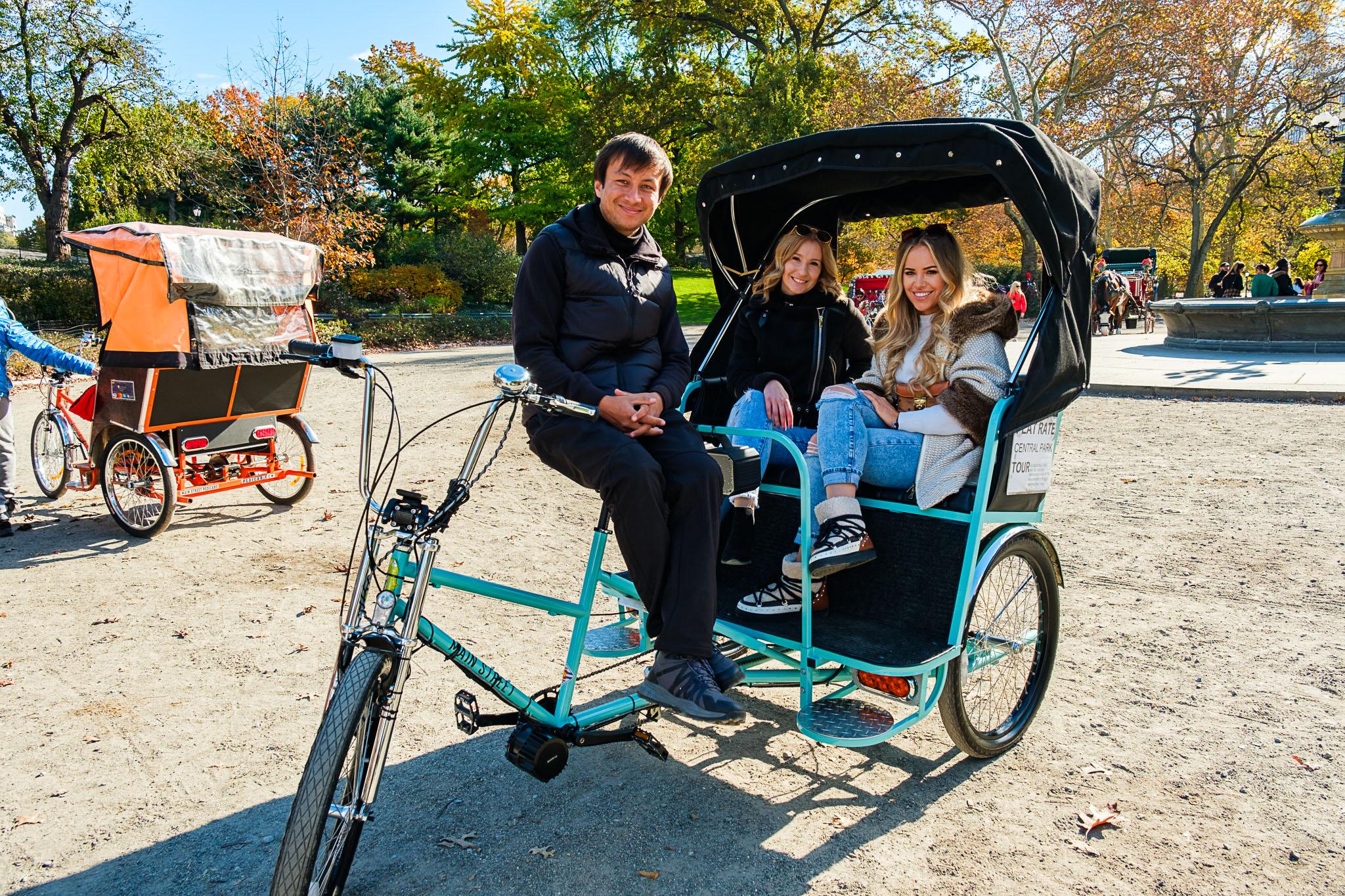 NYC: Private Central Park Pedicab Guided Tour
