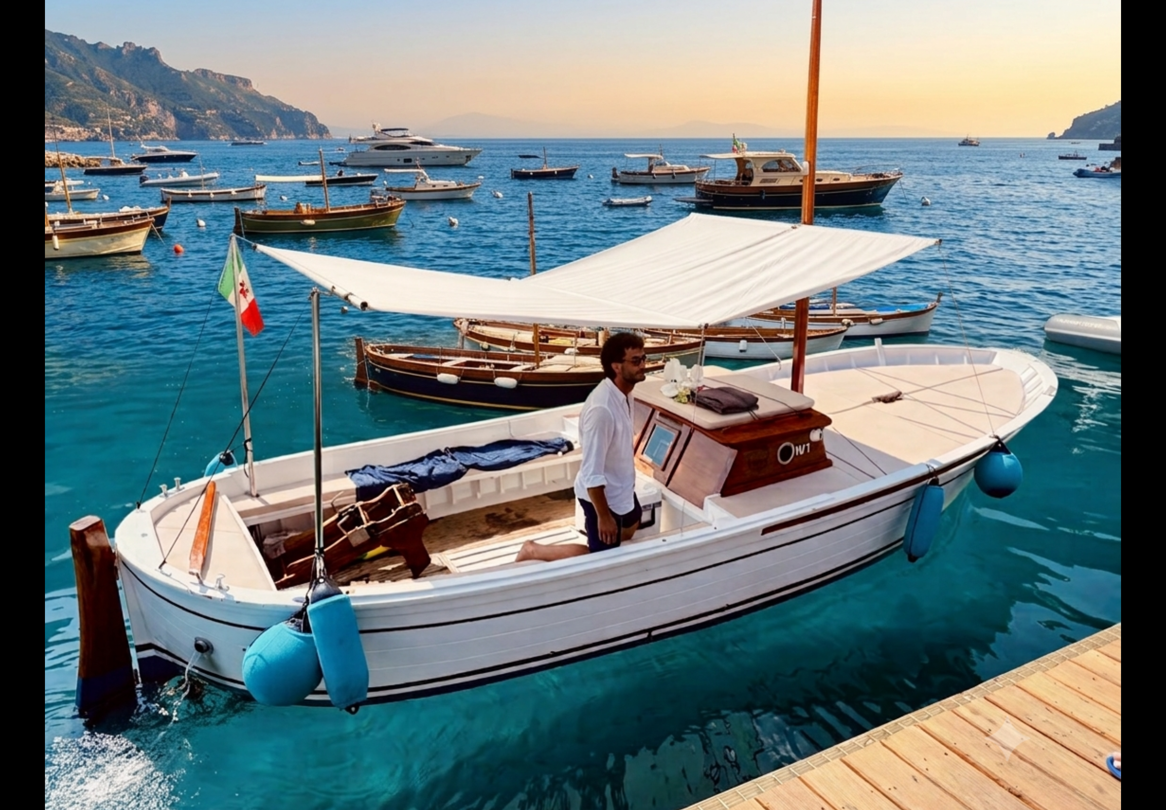 Private Wooden Gozzo Boat Cruise Along the Amalfi Coast