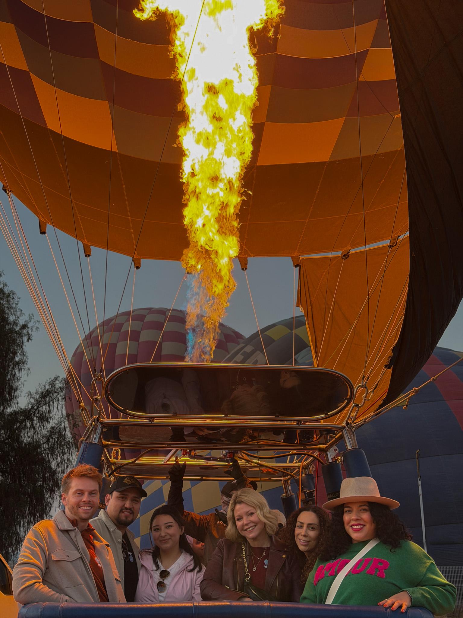 Teotihuacán Hot Air Balloon Flight at Sunrise