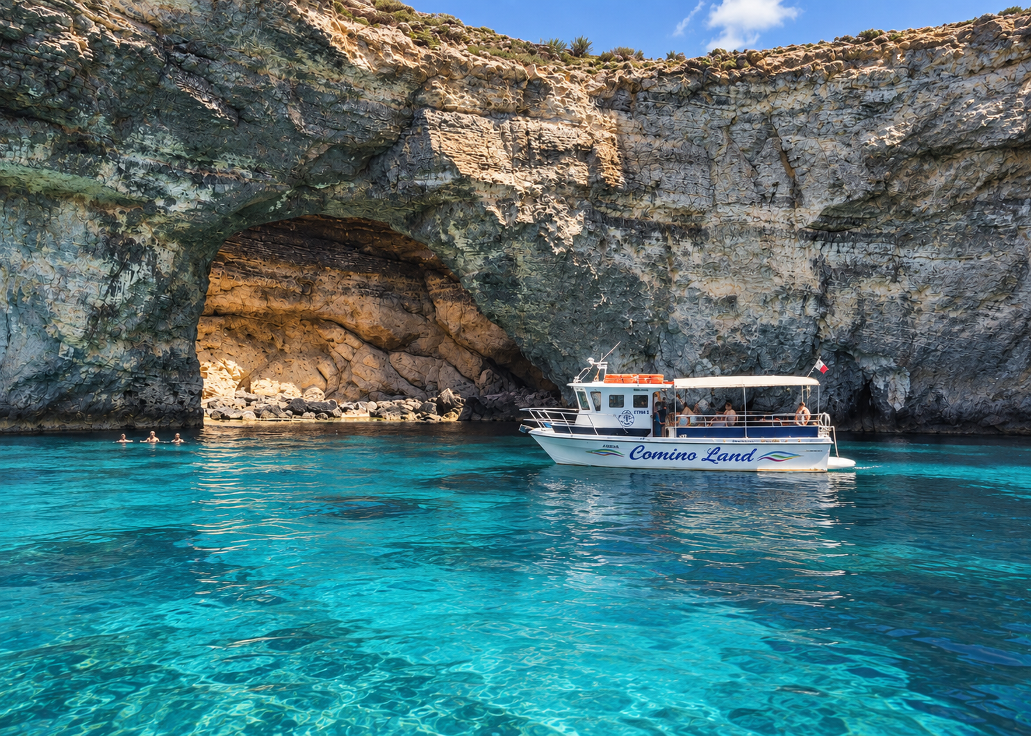 Comino Blue Lagoon & Sea Caves Small-Group Boat Tour