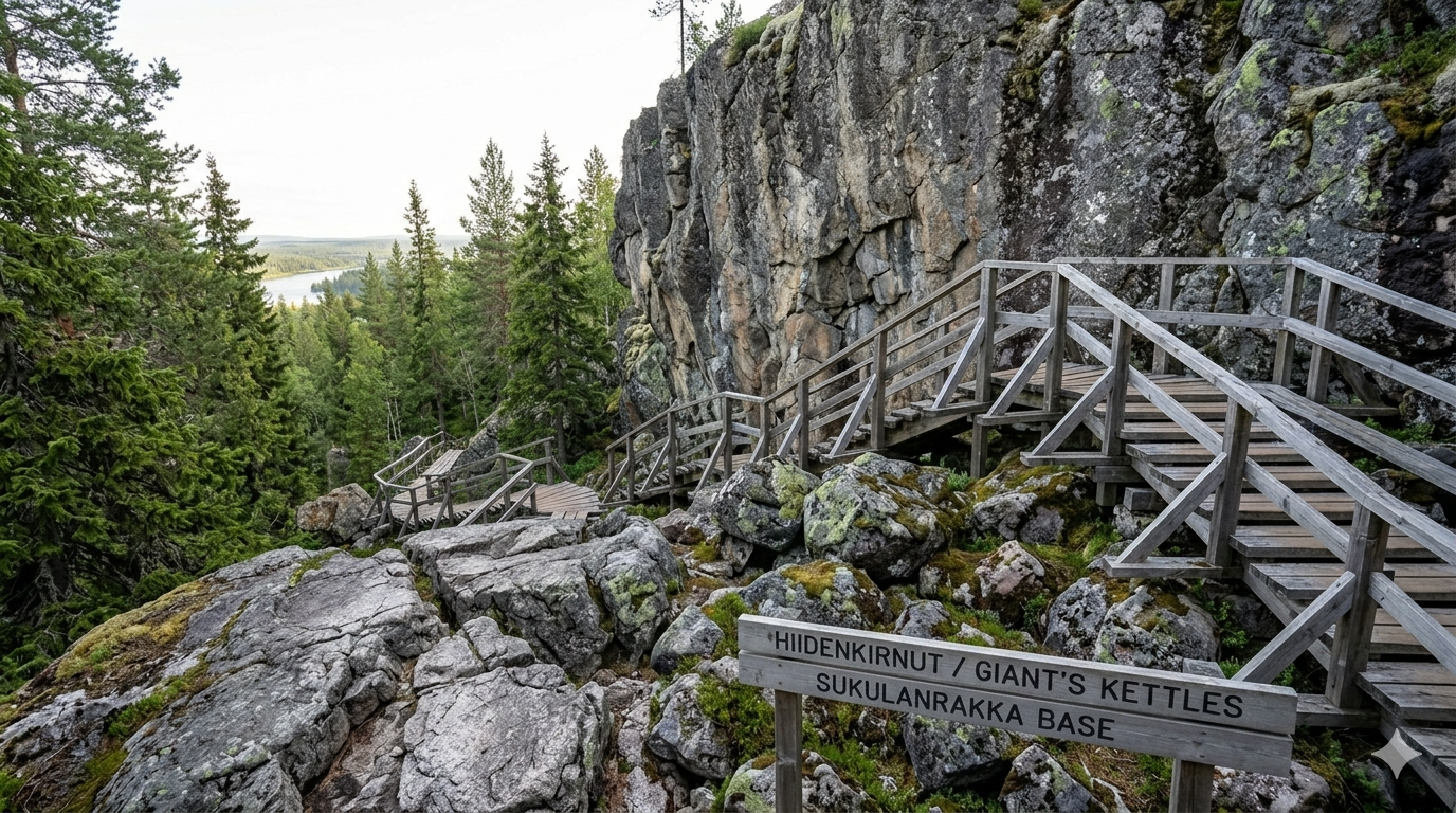 Rovaniemi: Devil's Potholes Private Guided Tour