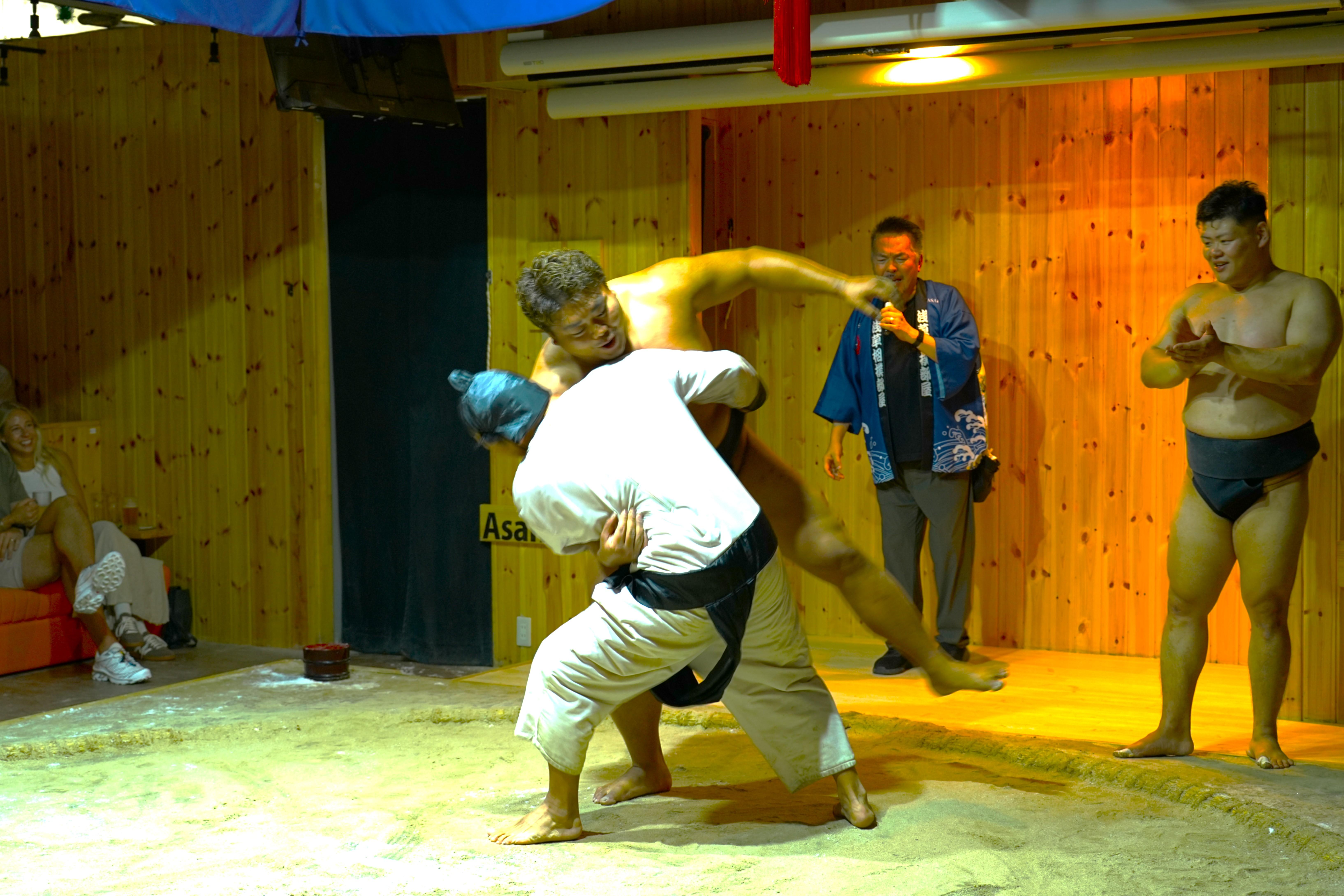 Asakusa Sumo Show with Chanko-nabe & Geisha Performance