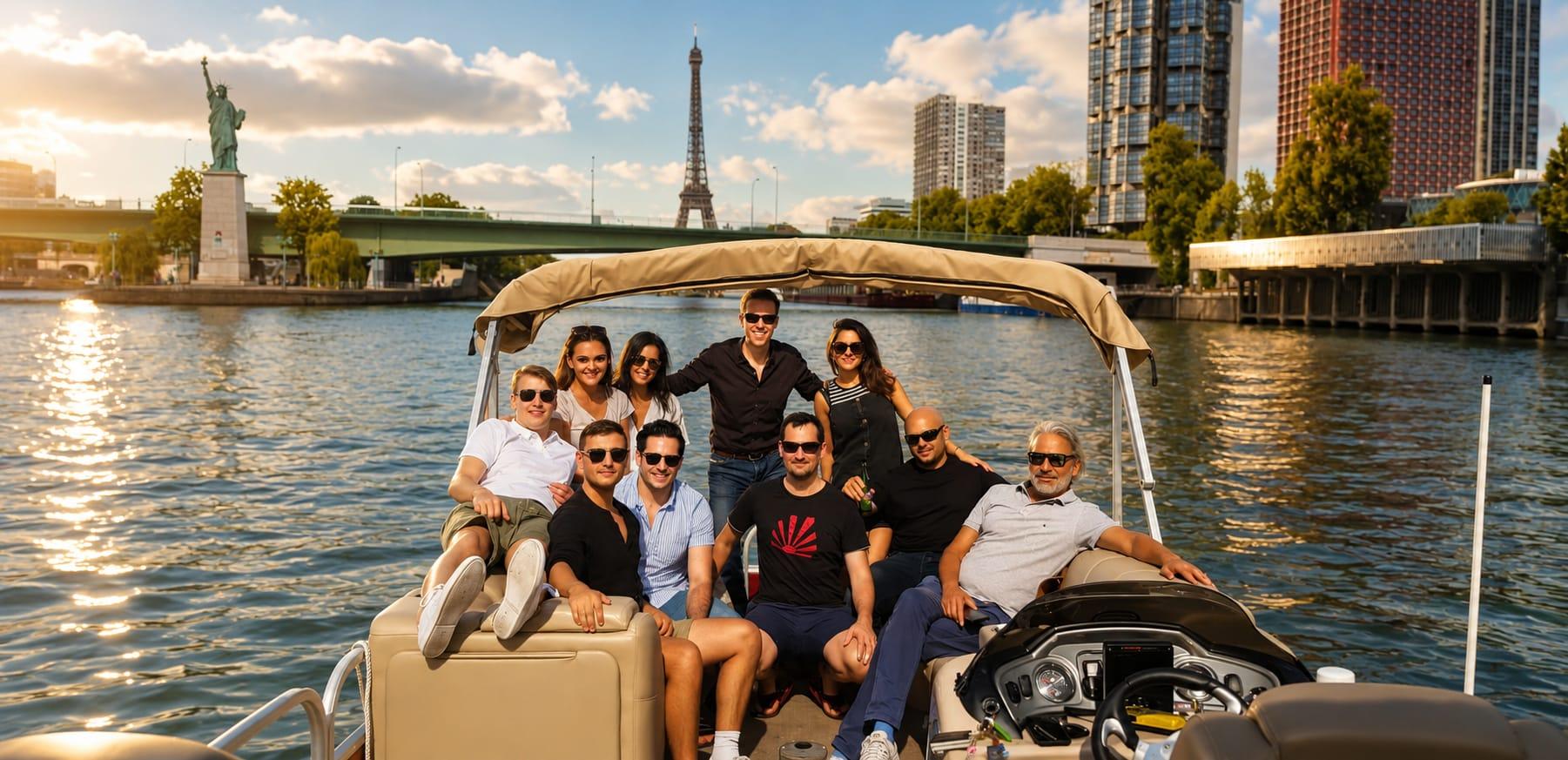 Private Seine River Pontoon Cruise