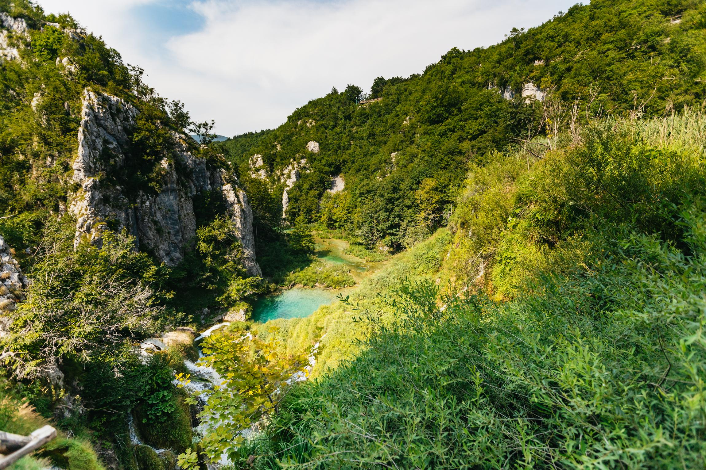 Split to Plitvice Lakes Day Trip with Boat & Train