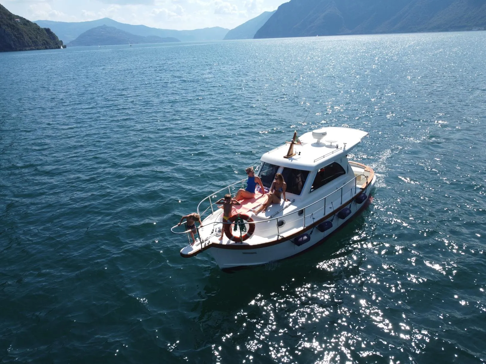 Lake Iseo Scenic Cruise on a Traditional Ligurian Gozzo