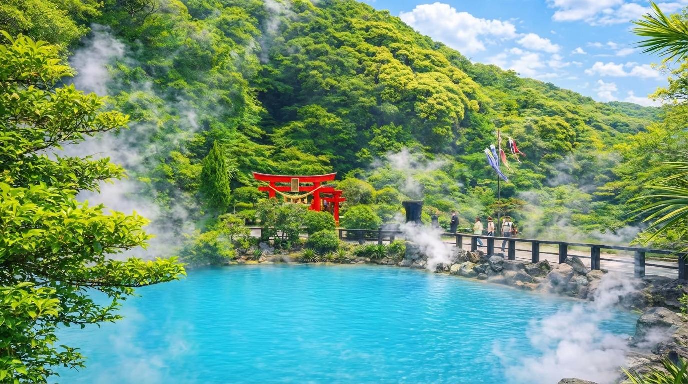 Fukuoka: Nyoirinji Temple, Beppu Hells Tickets Incl & Yufuin — Japanese onsen experience photo 5