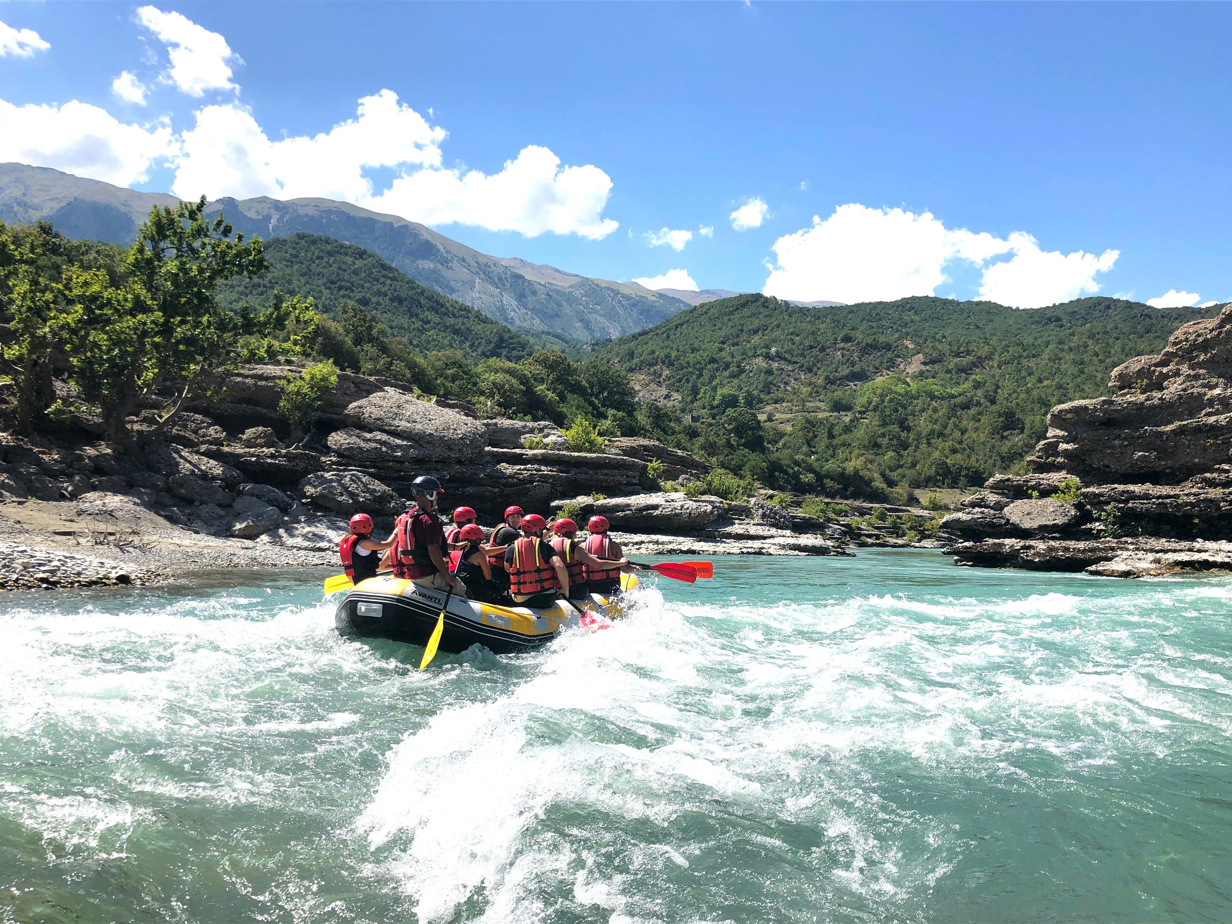 Vjosa Wild River Rafting with Family Guides