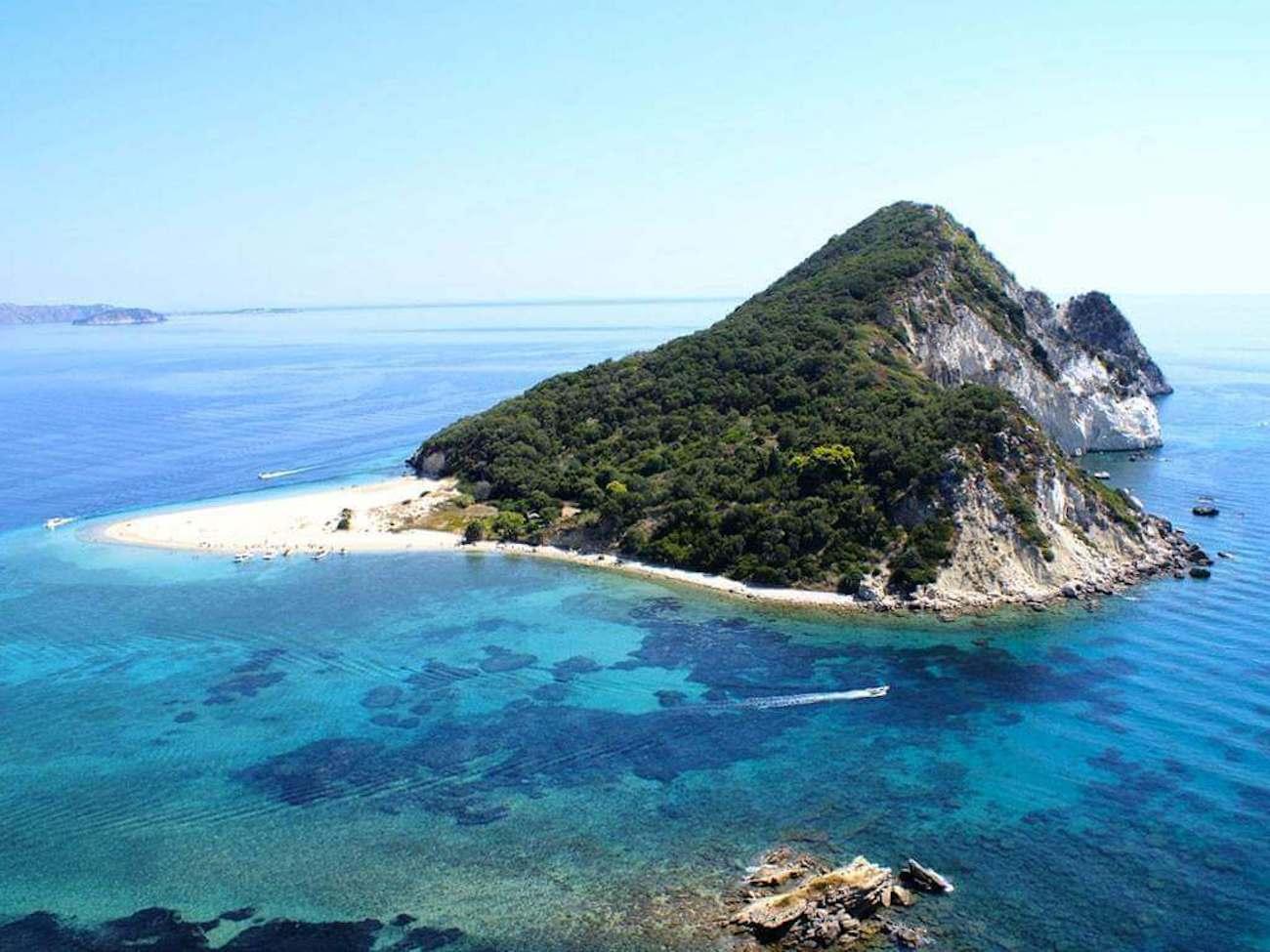 Marathonissi Island & Keri Caves Glass-Bottom Boat Tour