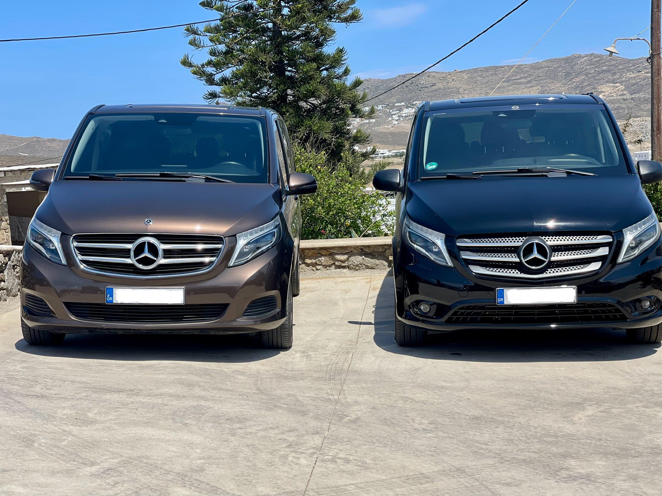 Private Mykonos Beach Club Luxury Van Transfer