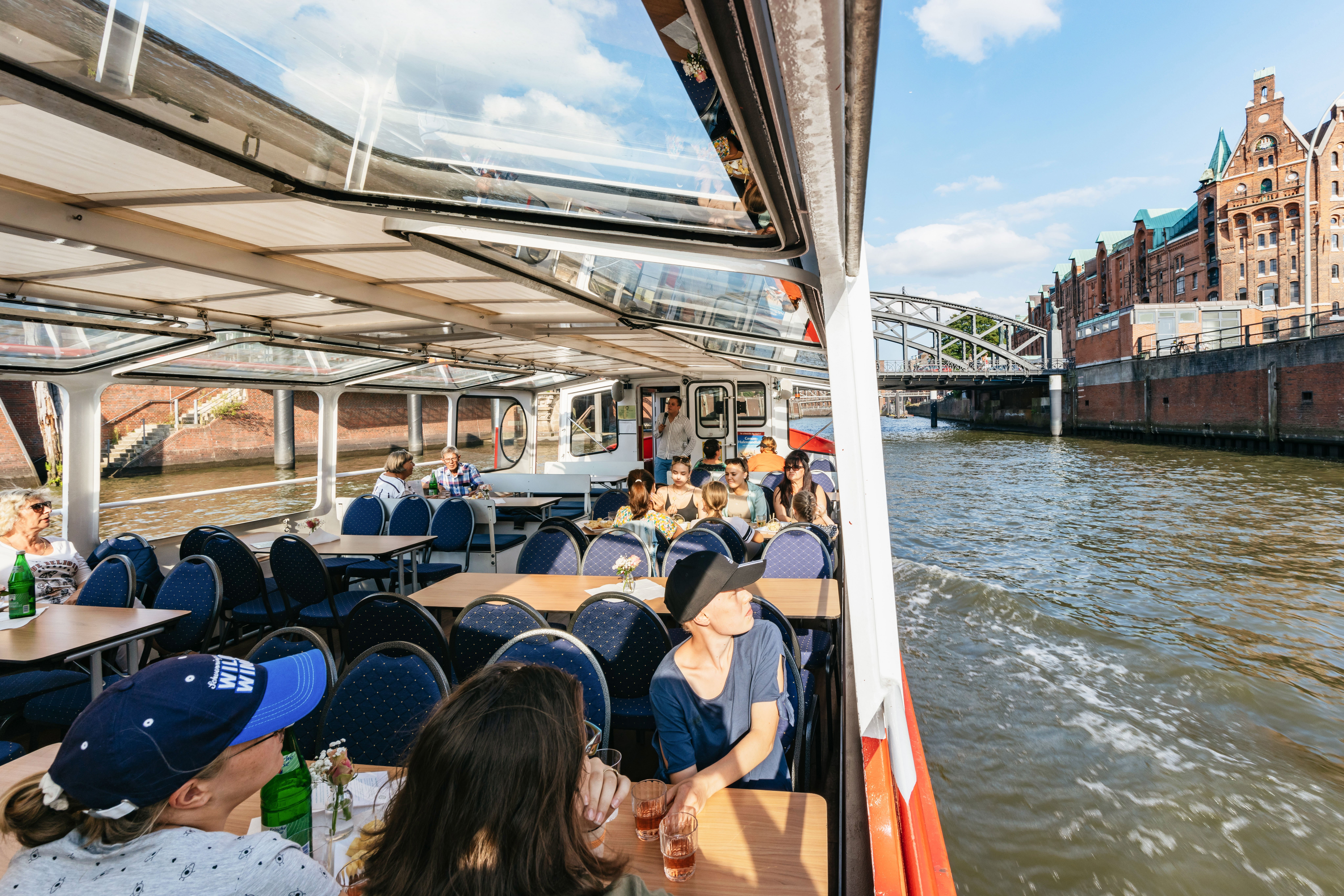 Hamburg Harbor Sunset Cruise with Wine & Cheese