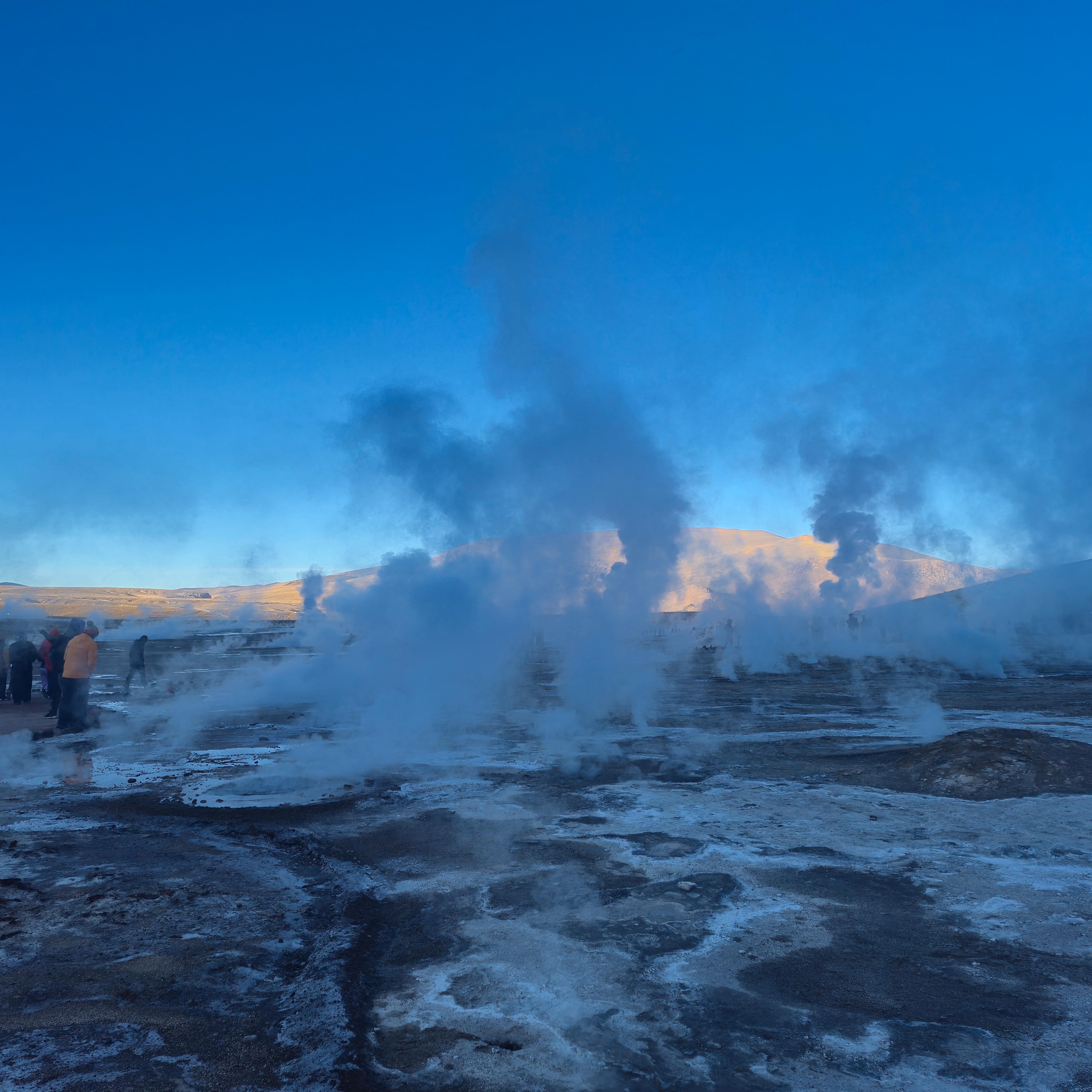 El Tatio Geysers at Sunrise with Breakfast & Wetland Visit