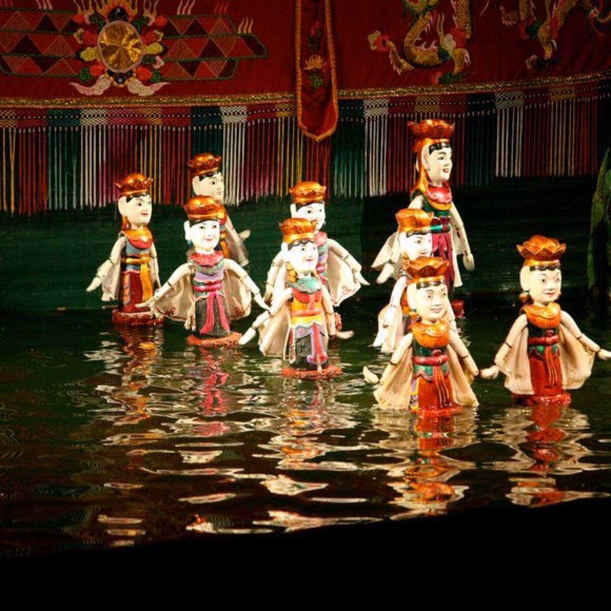 Traditional Water Puppet Theater with Hotel Transfer