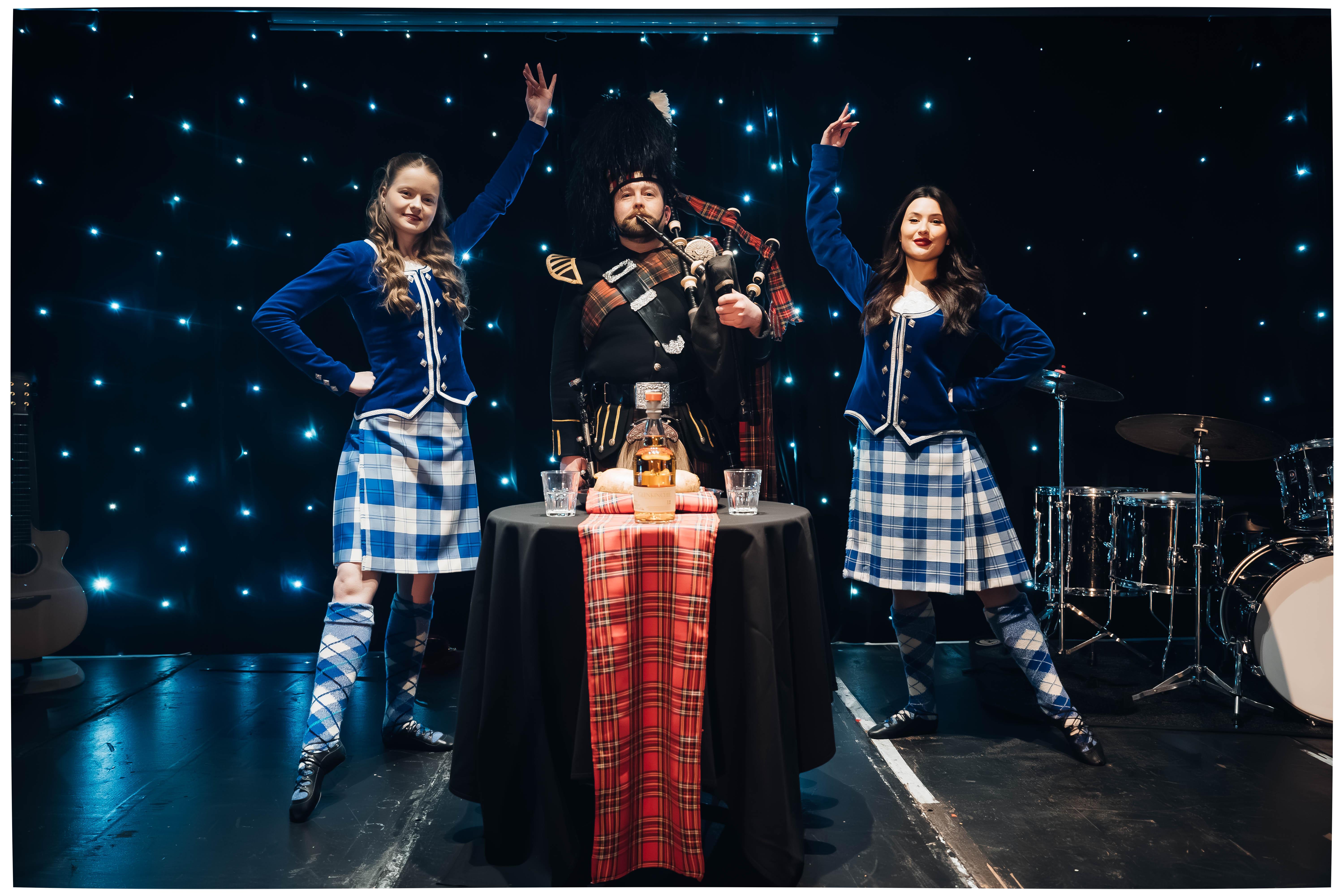 From Feast to Fling: Scottish Dinner & Live Music Evening