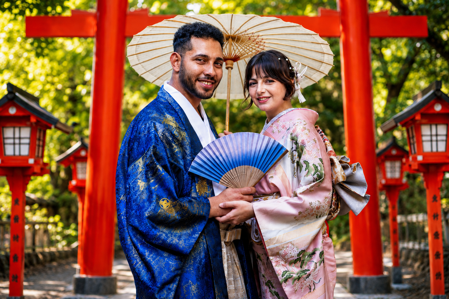 Aluguel de Kimono em Arashiyama com Penteado de Cortesia