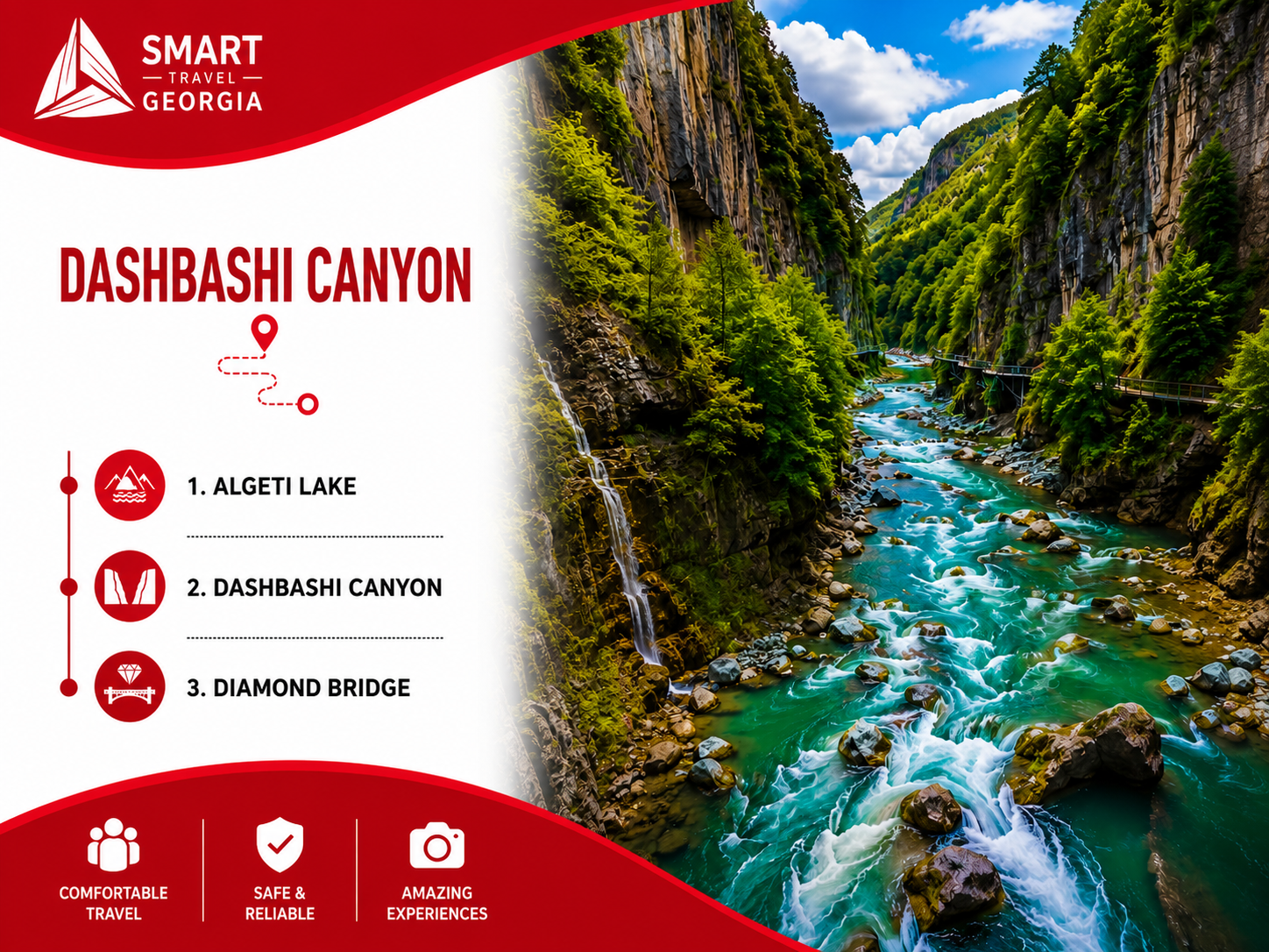 Dashbashi Canyon & Diamond Bridge Day Trip