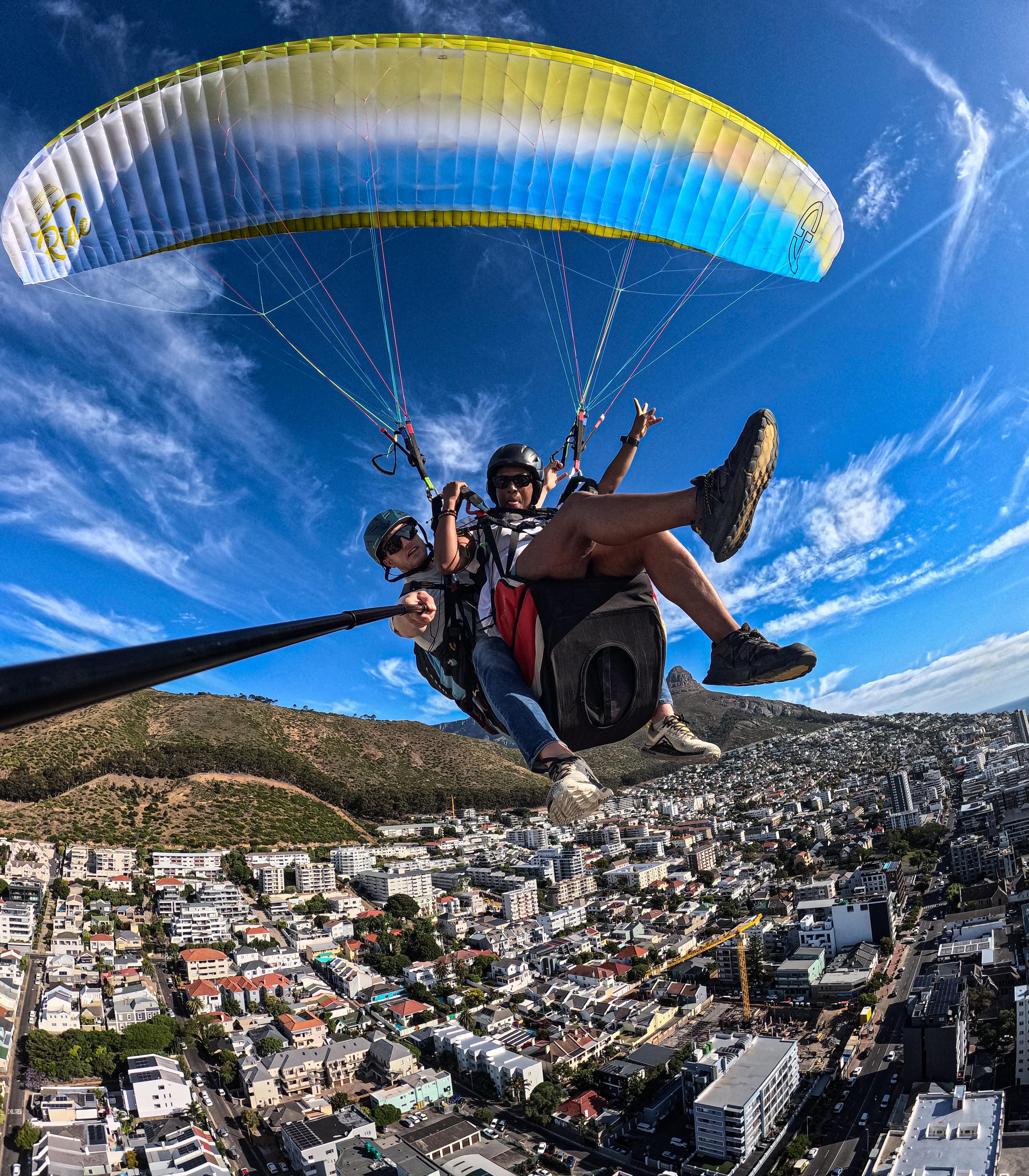 Cape Town Tandem Paragliding with Table Mountain Views