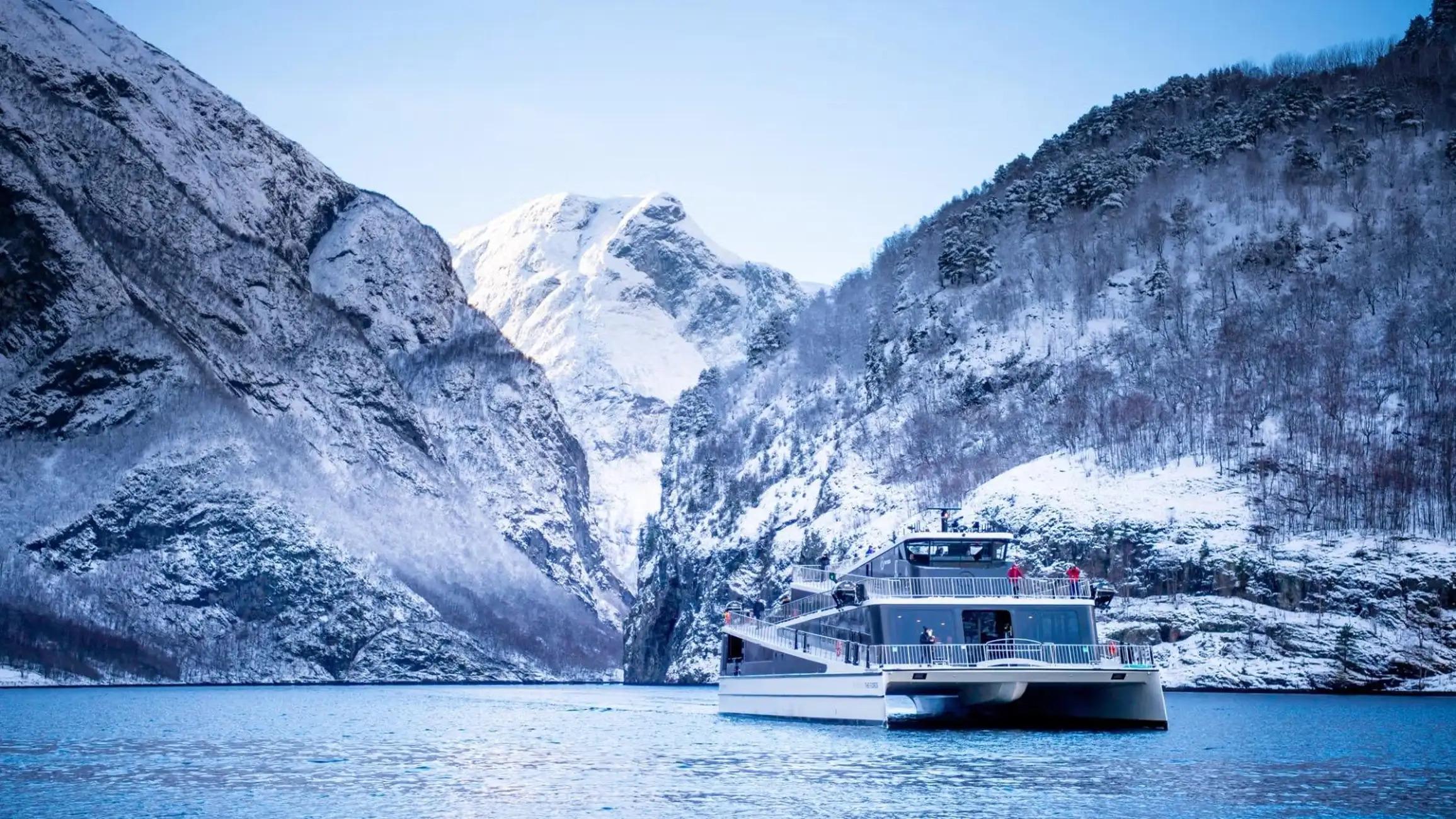 Bergen Winter Day Trip: Nærøyfjord Cruise, Flåm & Stegastein Viewpoint